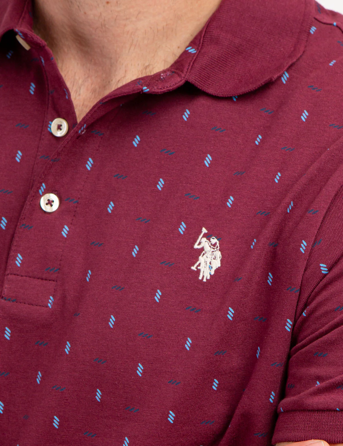 ALLOVER PRINTED JERSEY POLO SHIRT - Image 11