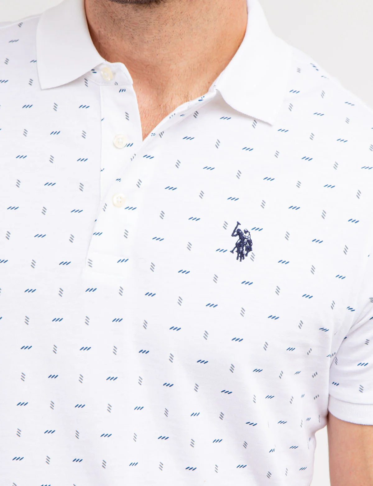 ALLOVER PRINTED JERSEY POLO SHIRT - Image 2