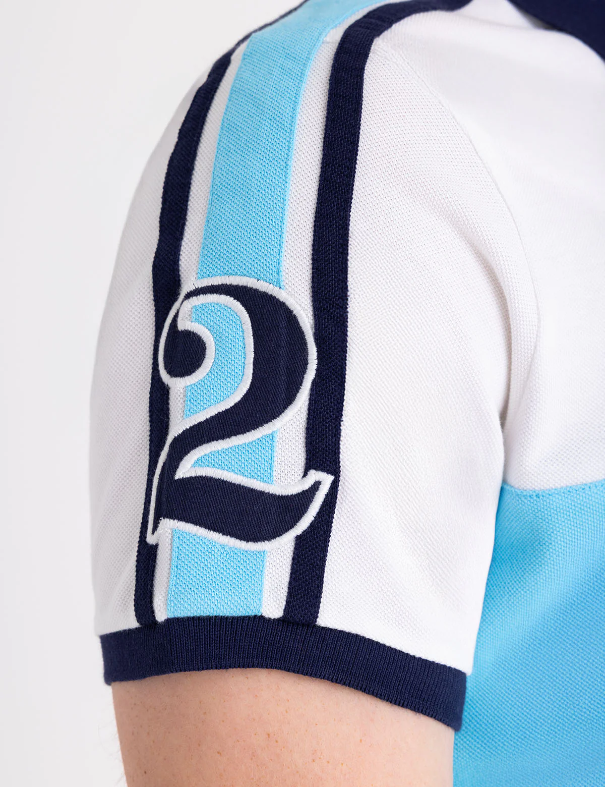 ARGENTINA COLOR BLOCK PIQUE POLO SHIRT - Image 3