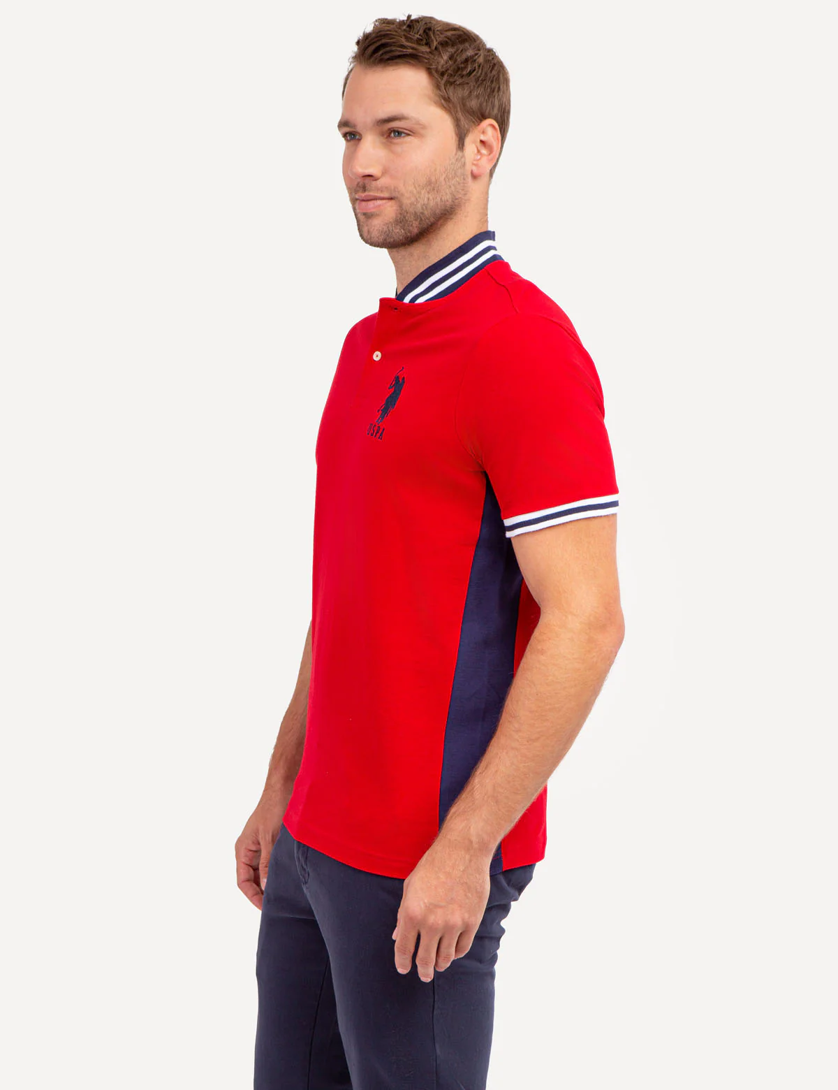 BASEBALL COLLAR PIQUE POLO SHIRT - Image 10