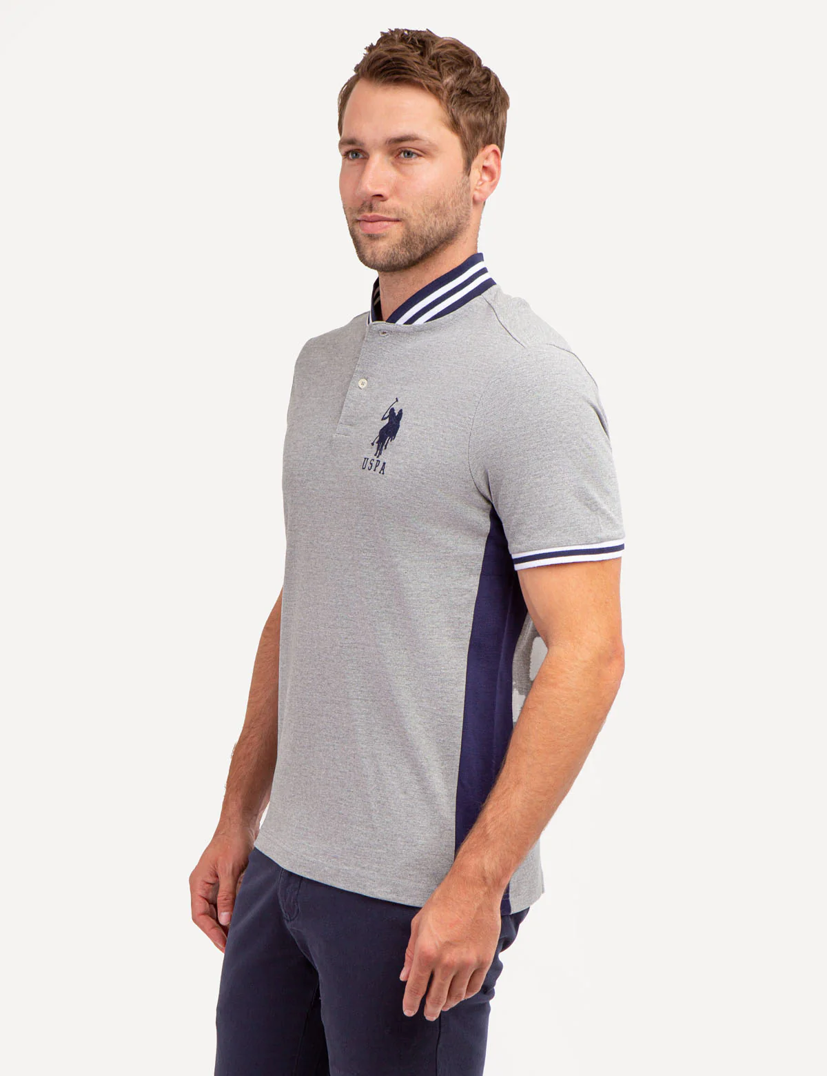 BASEBALL COLLAR PIQUE POLO SHIRT - Image 4