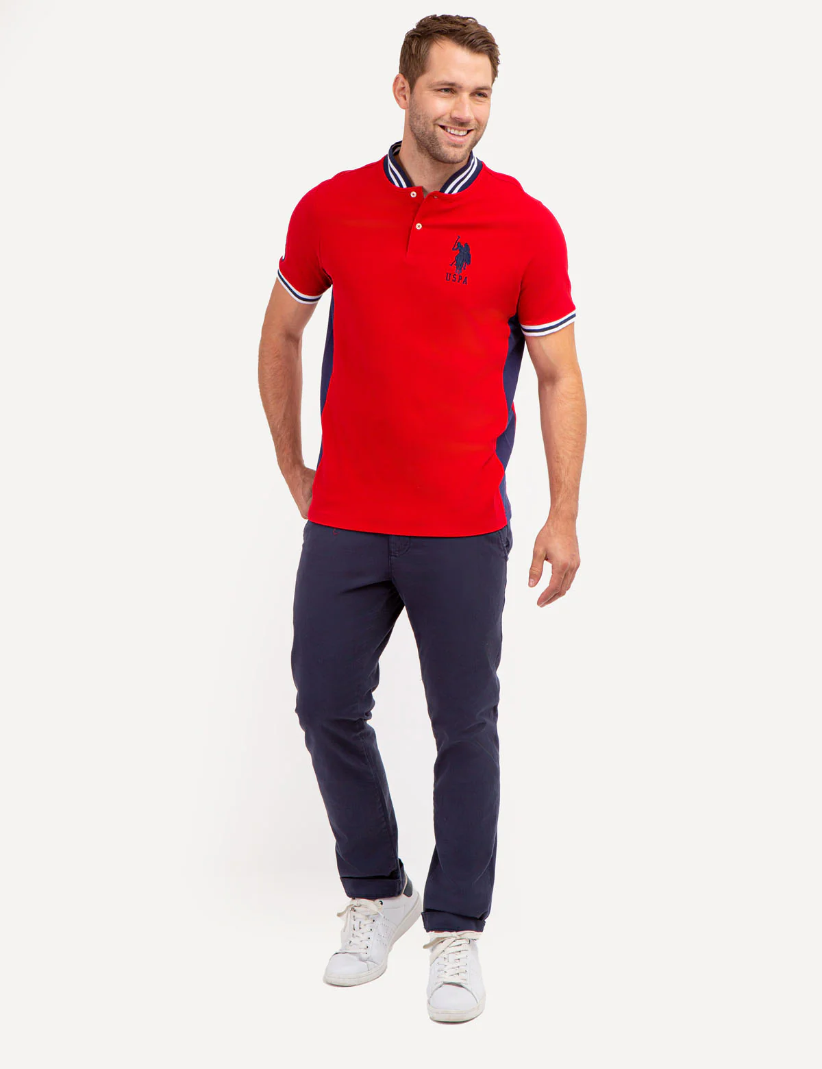 BASEBALL COLLAR PIQUE POLO SHIRT - Image 8