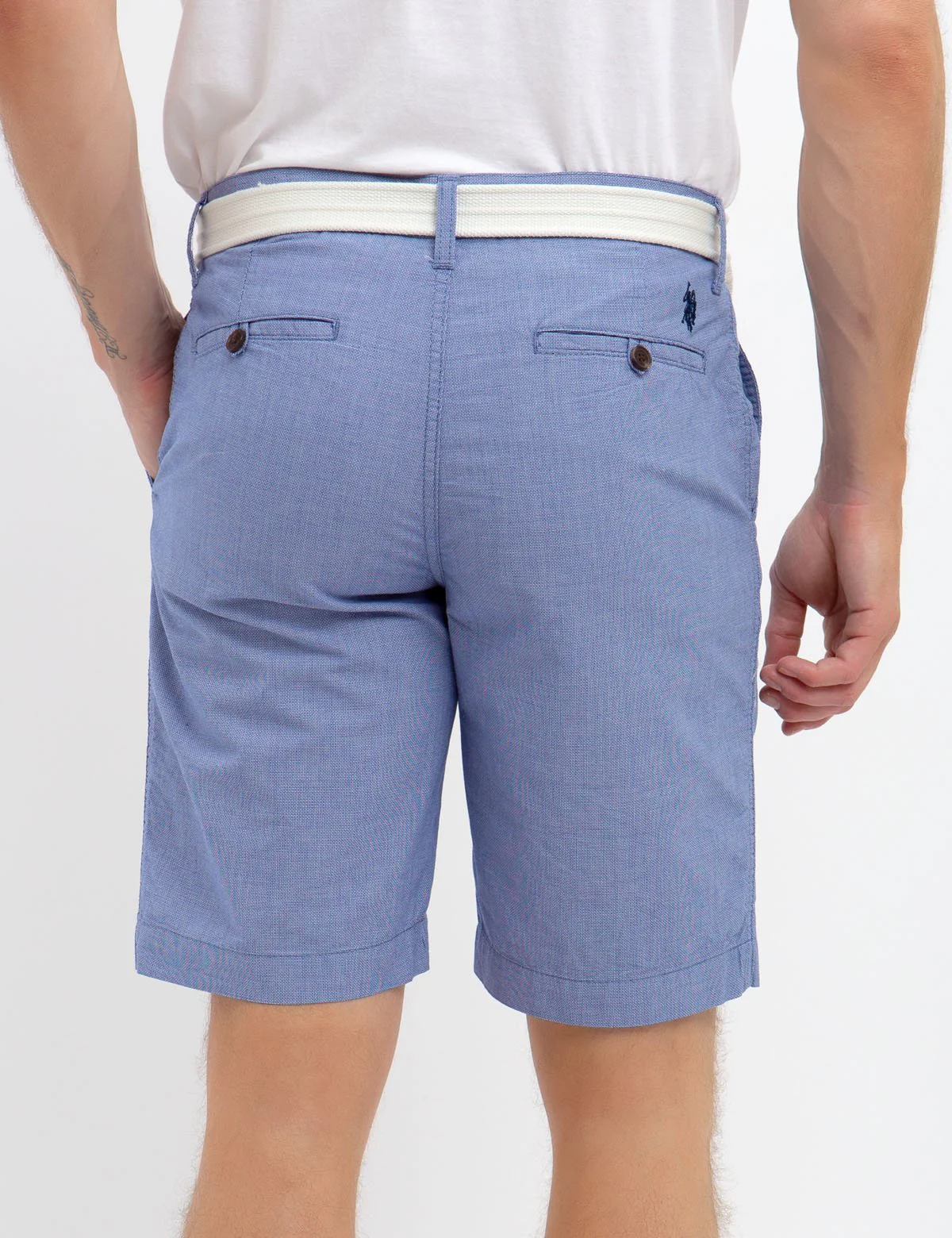 BELTED DOBBY HARTFORD SHORTS - Image 3