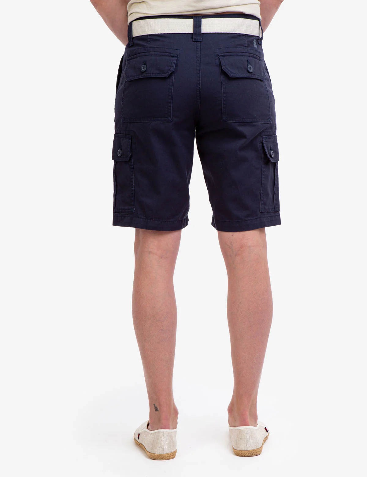 BELTED TWILL CARGO SHORTS - Image 3