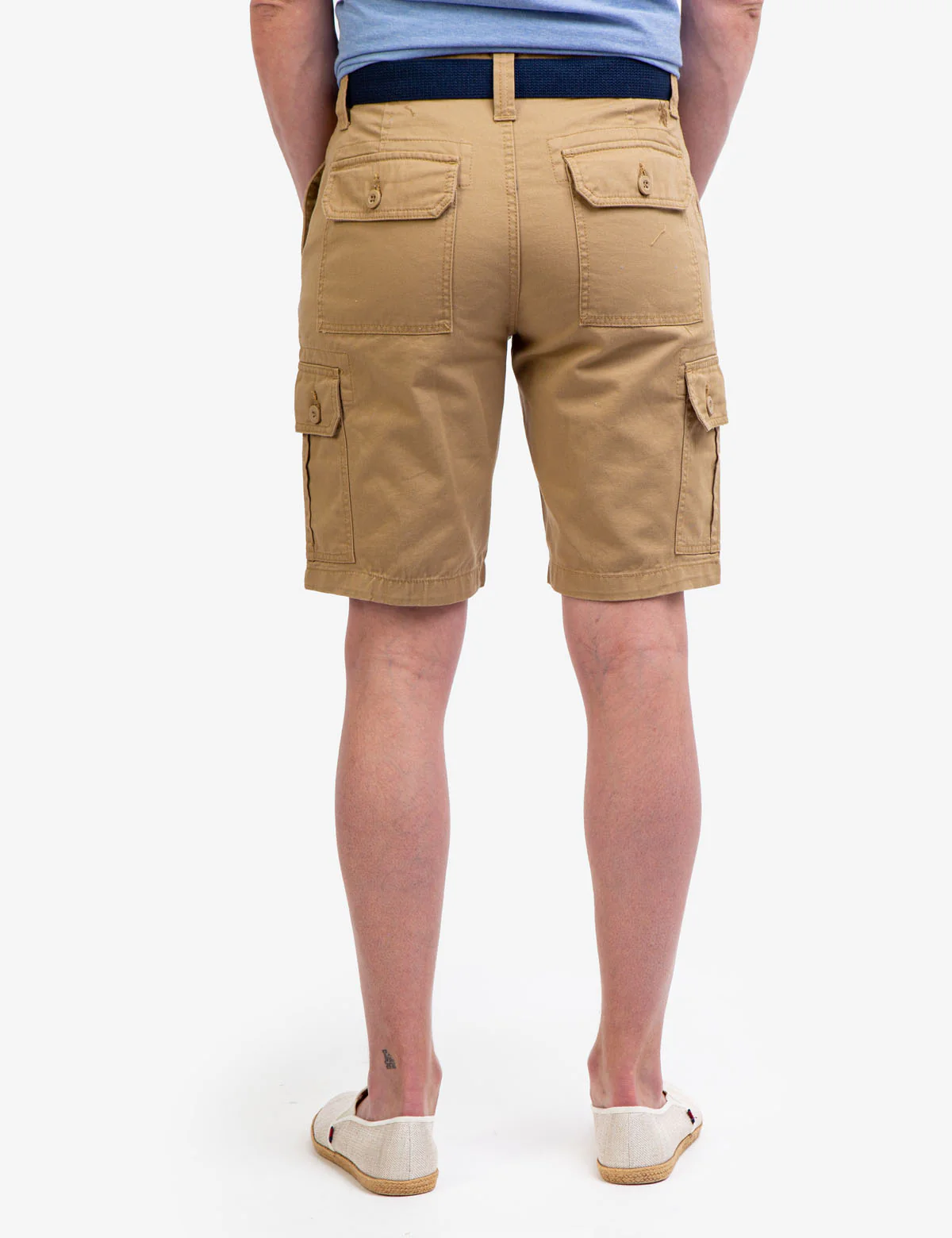 BELTED TWILL CARGO SHORTS - Image 7