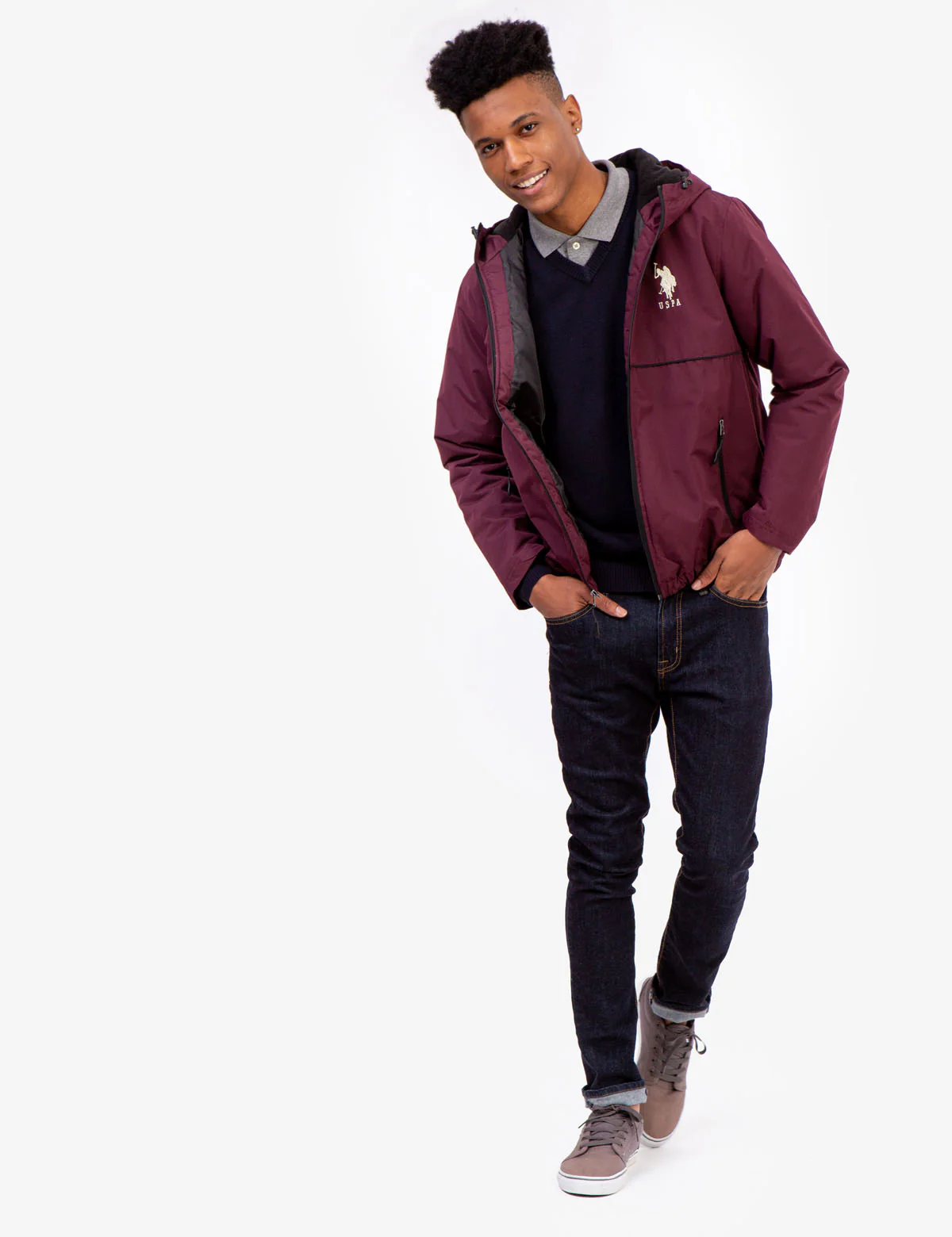 BIG LOGO SOLID WINDBREAKER - Image 4