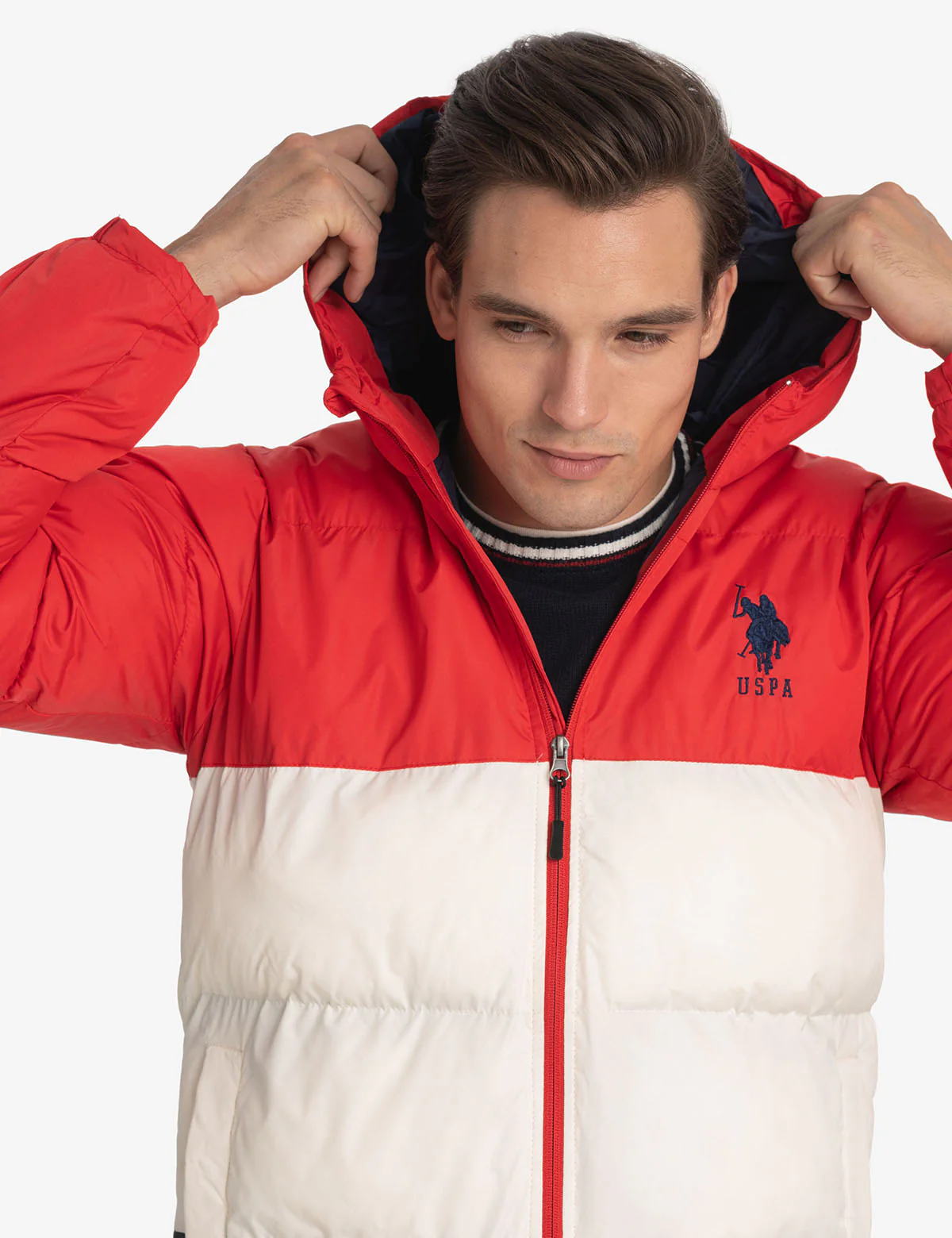 BIG LOGO TRI COLOR QUILTED PUFFER JACKET - Image 11