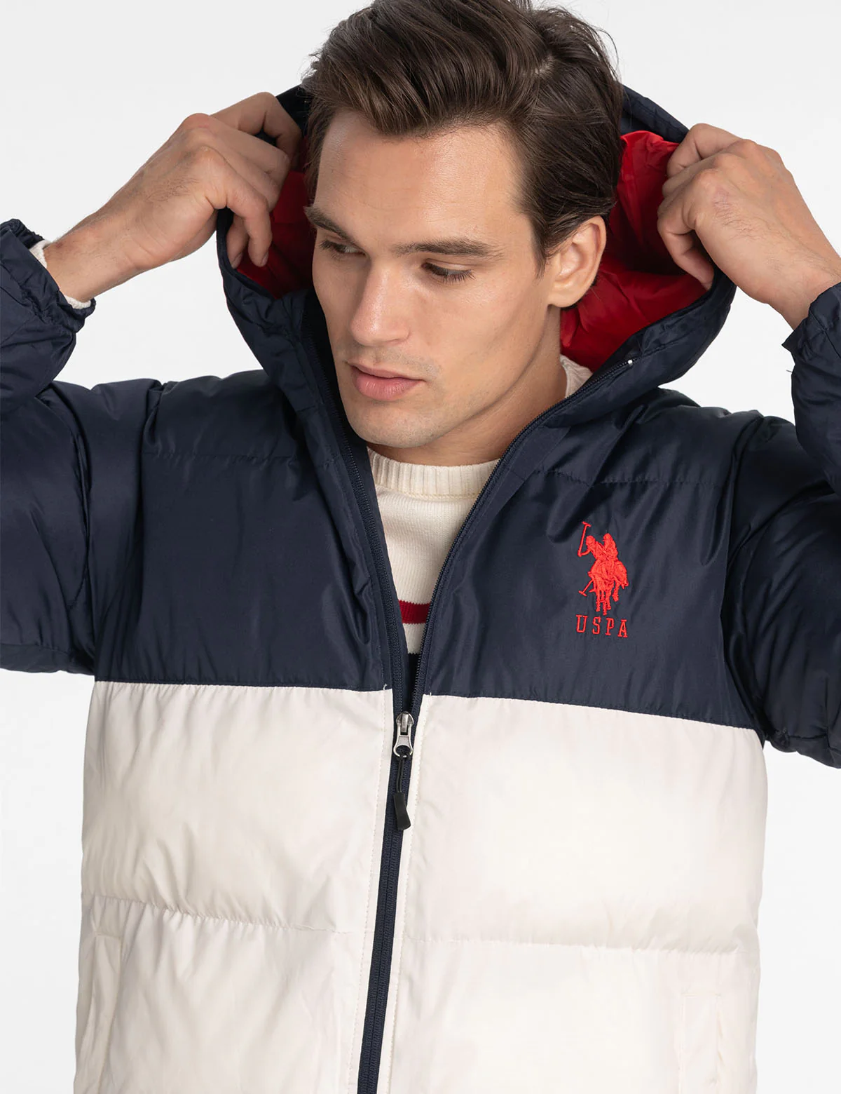 BIG LOGO TRI COLOR QUILTED PUFFER JACKET - Image 17