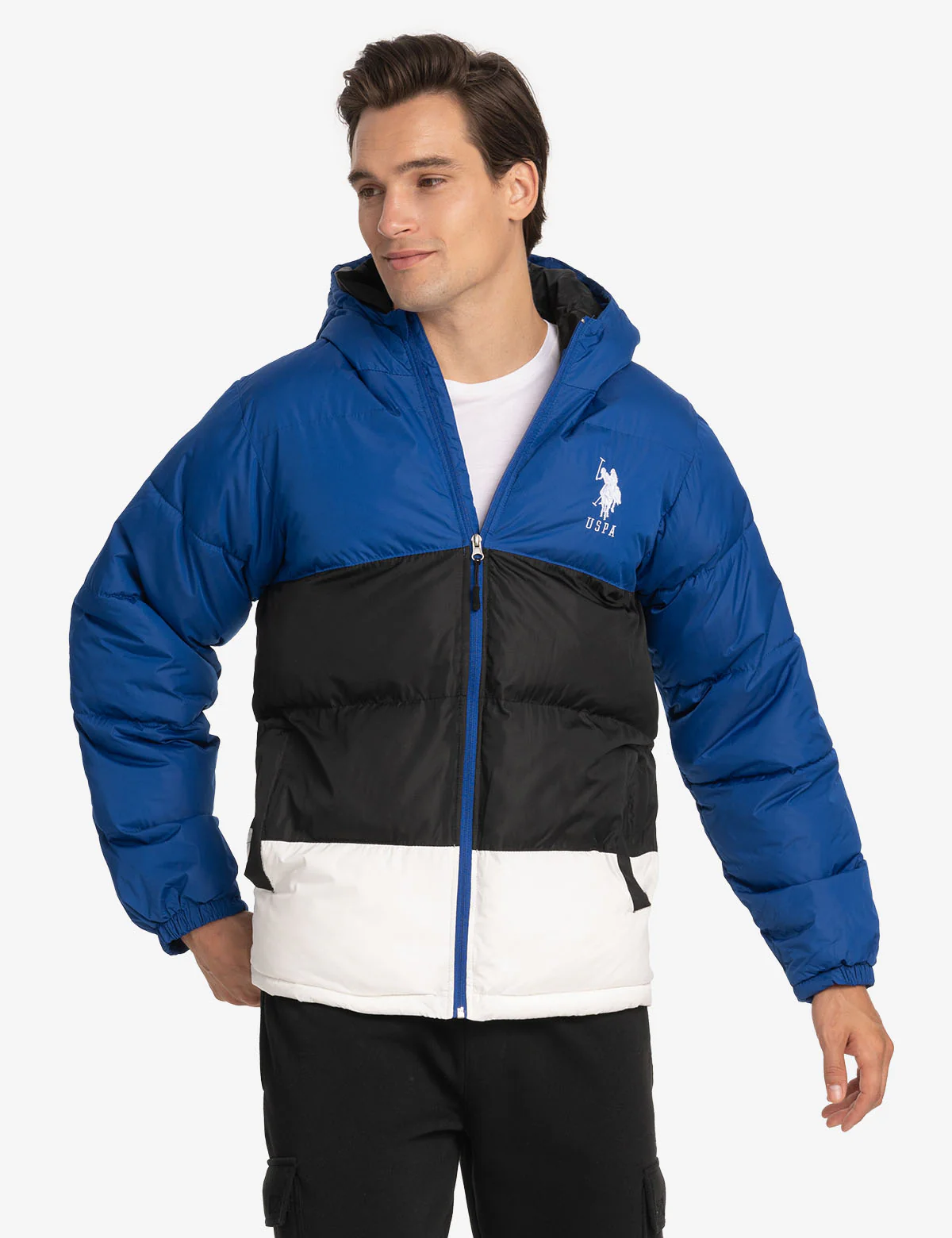 BIG LOGO TRI COLOR QUILTED PUFFER JACKET - Image 19