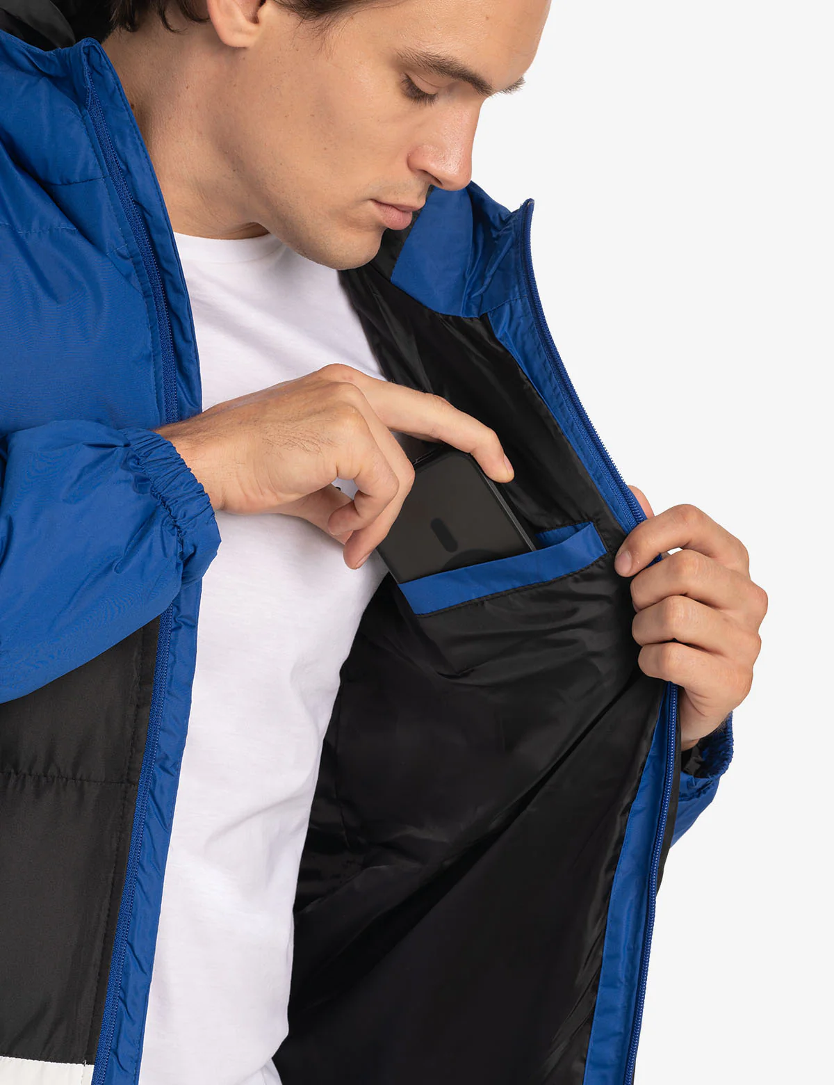 BIG LOGO TRI COLOR QUILTED PUFFER JACKET - Image 21