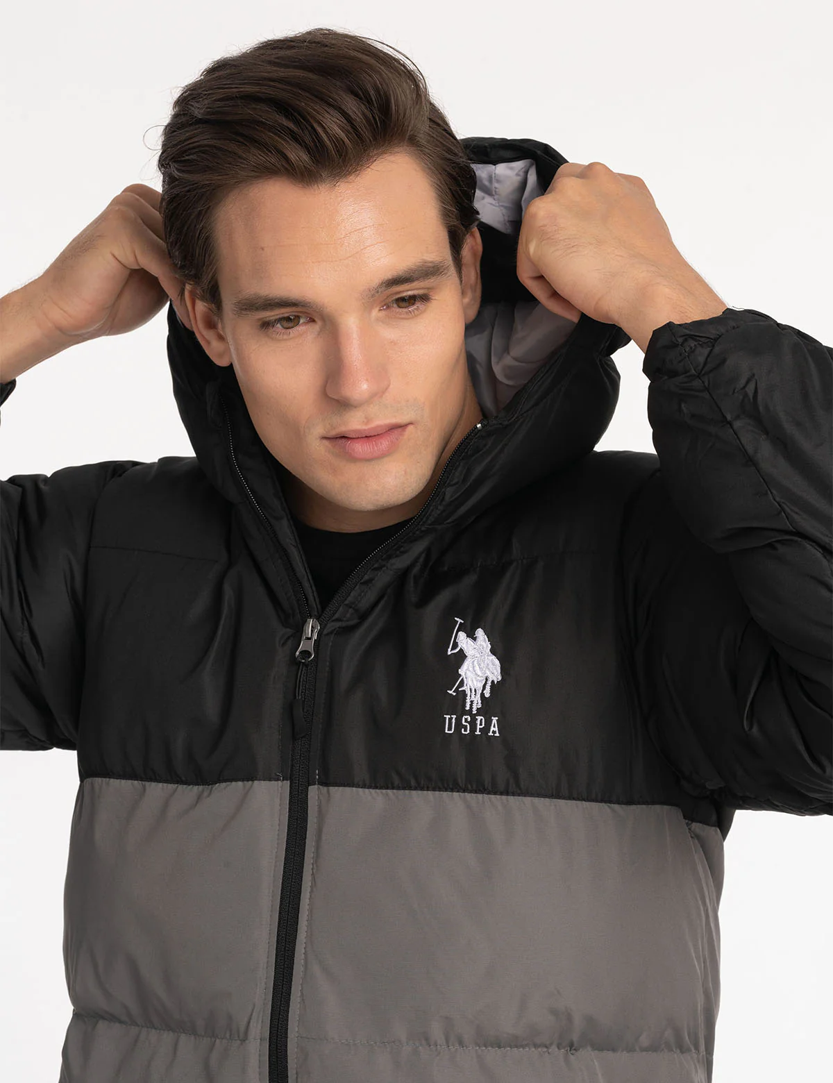 BIG LOGO TRI COLOR QUILTED PUFFER JACKET - Image 5