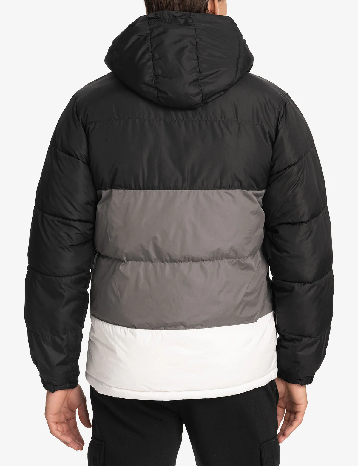BIG LOGO TRI COLOR QUILTED PUFFER JACKET - Image 6