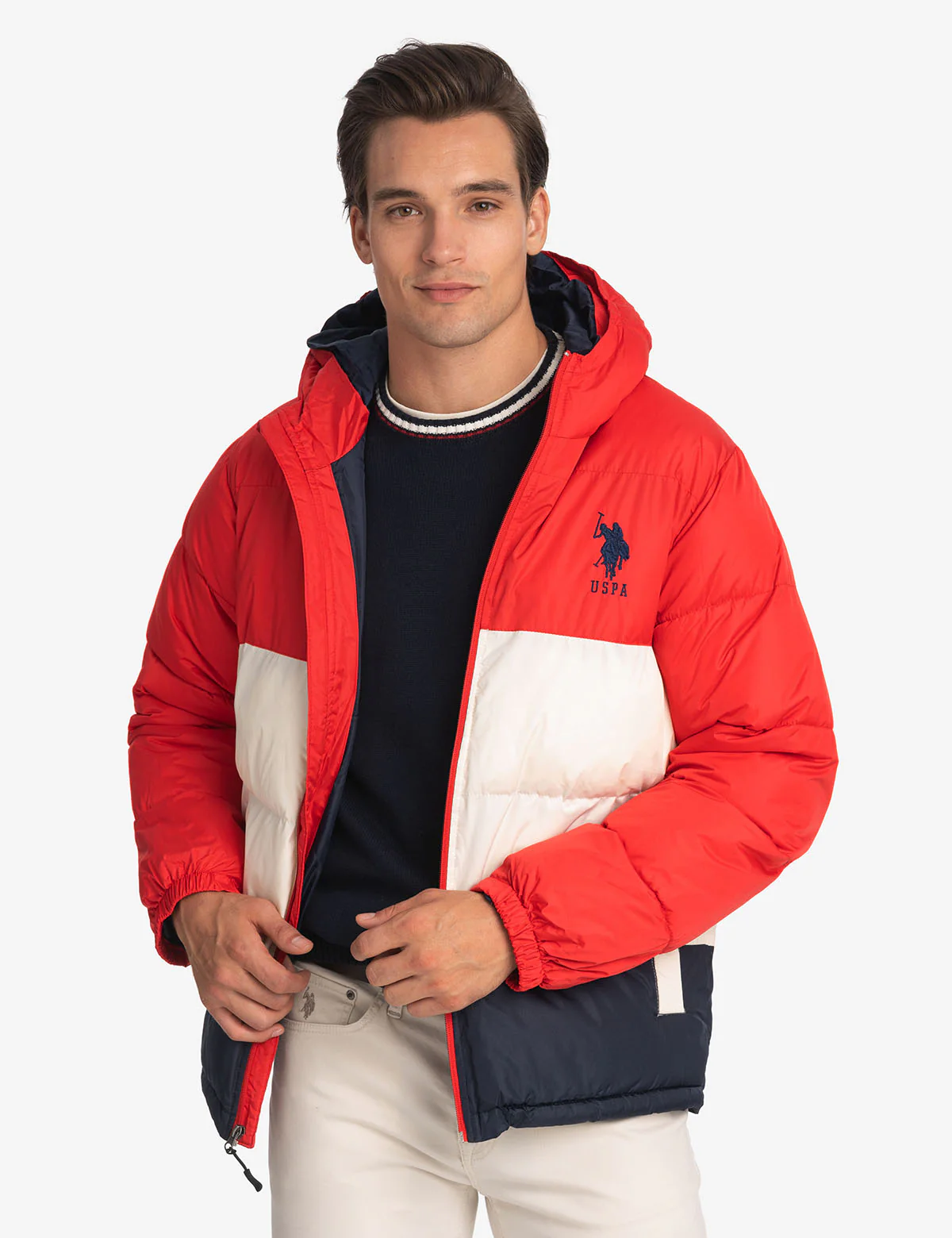 BIG LOGO TRI COLOR QUILTED PUFFER JACKET - Image 9