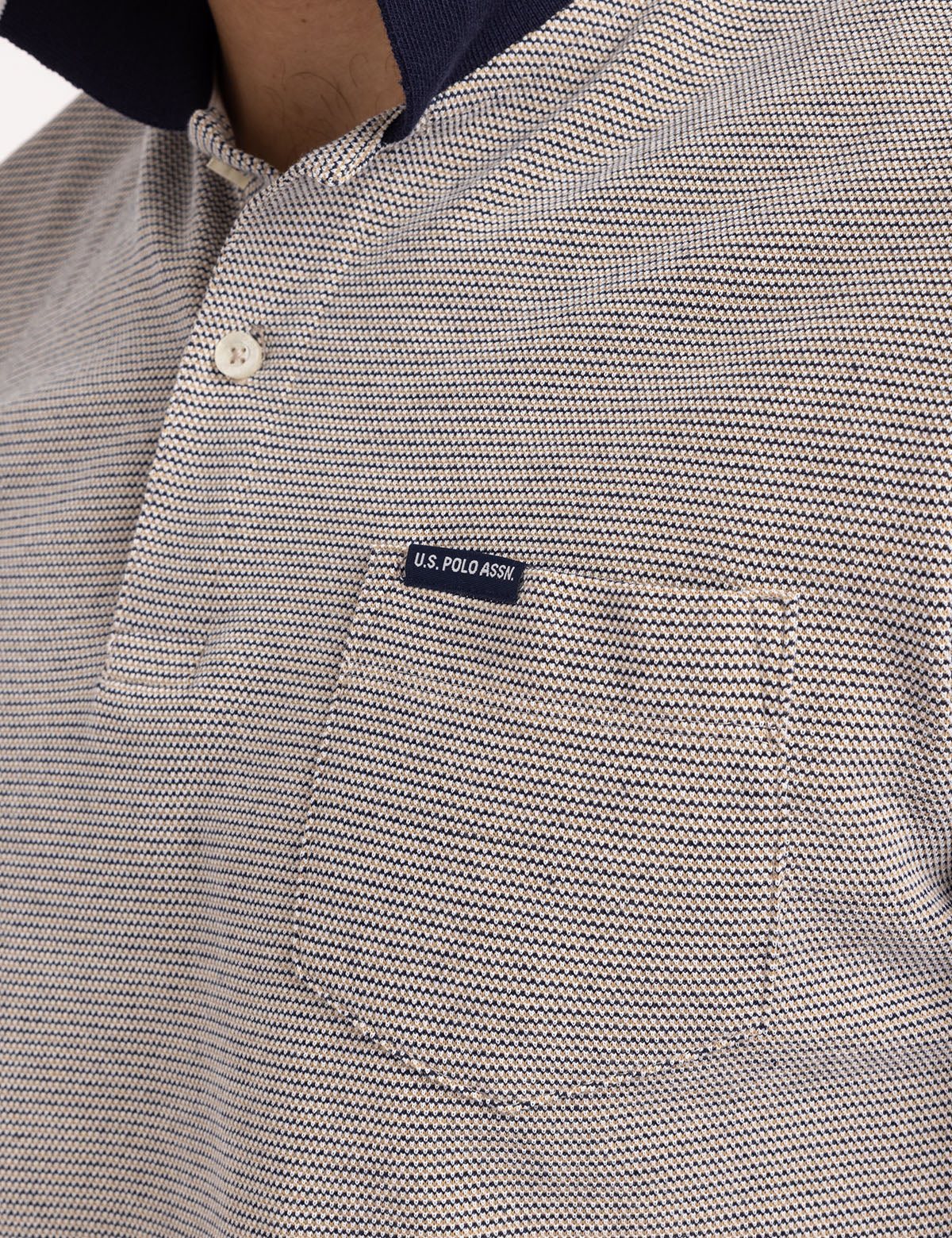 BIRDSEYE JACQUARD PIQUE POLO SHIRT - Image 2