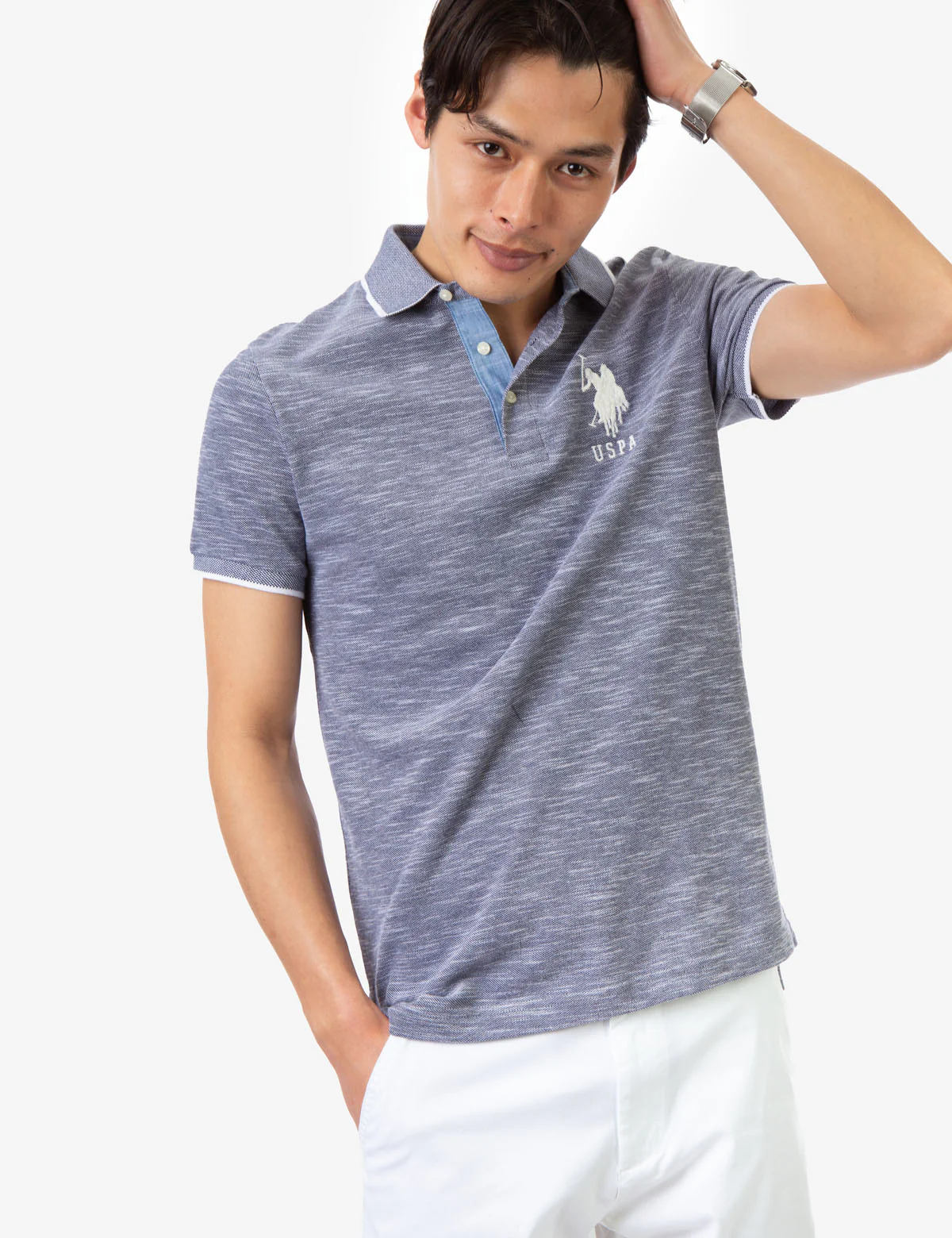 BIRDSEYE SLUB POLO SHIRT - Image 16