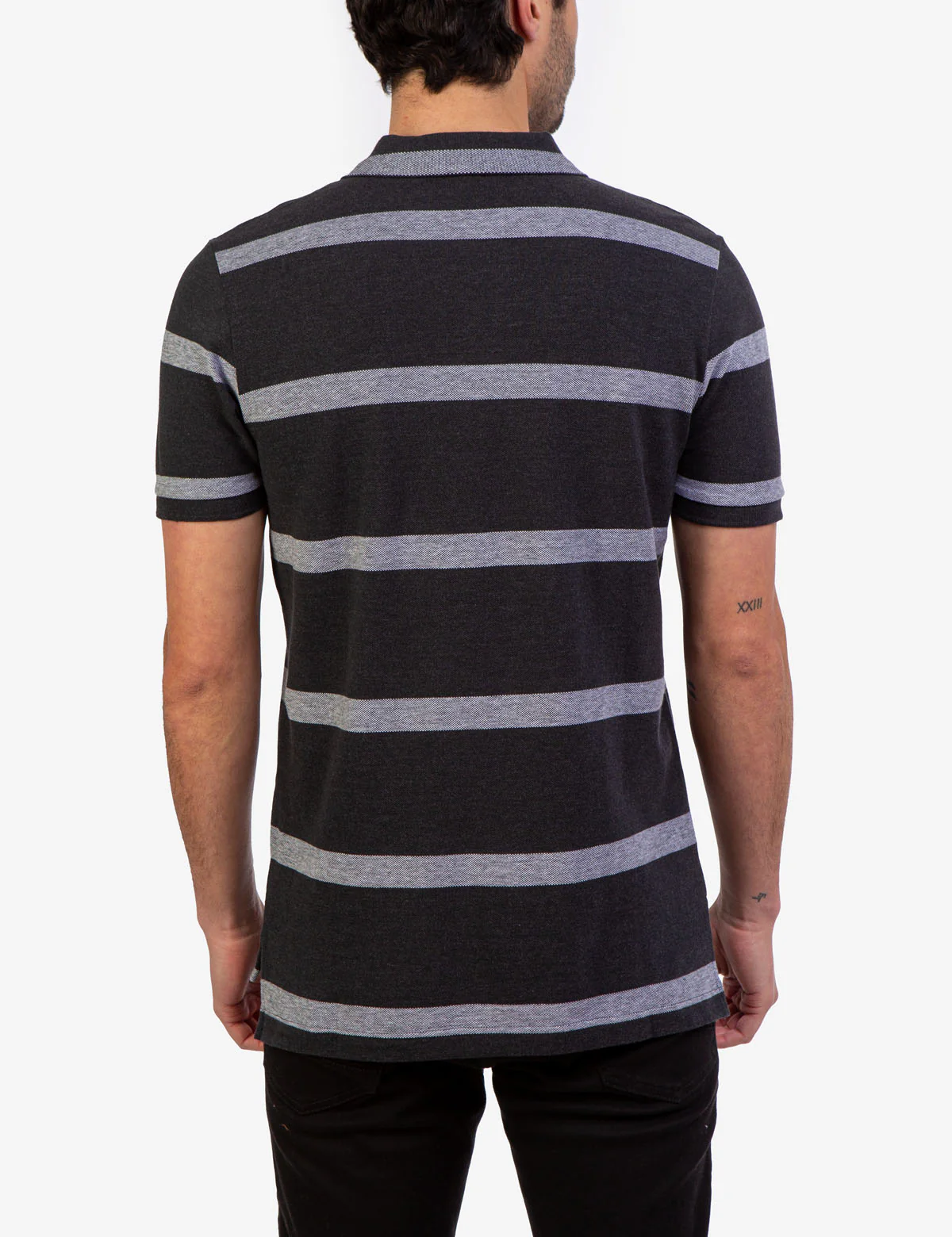 BIRDSEYE STRIPE POLO SHIRT - Image 4