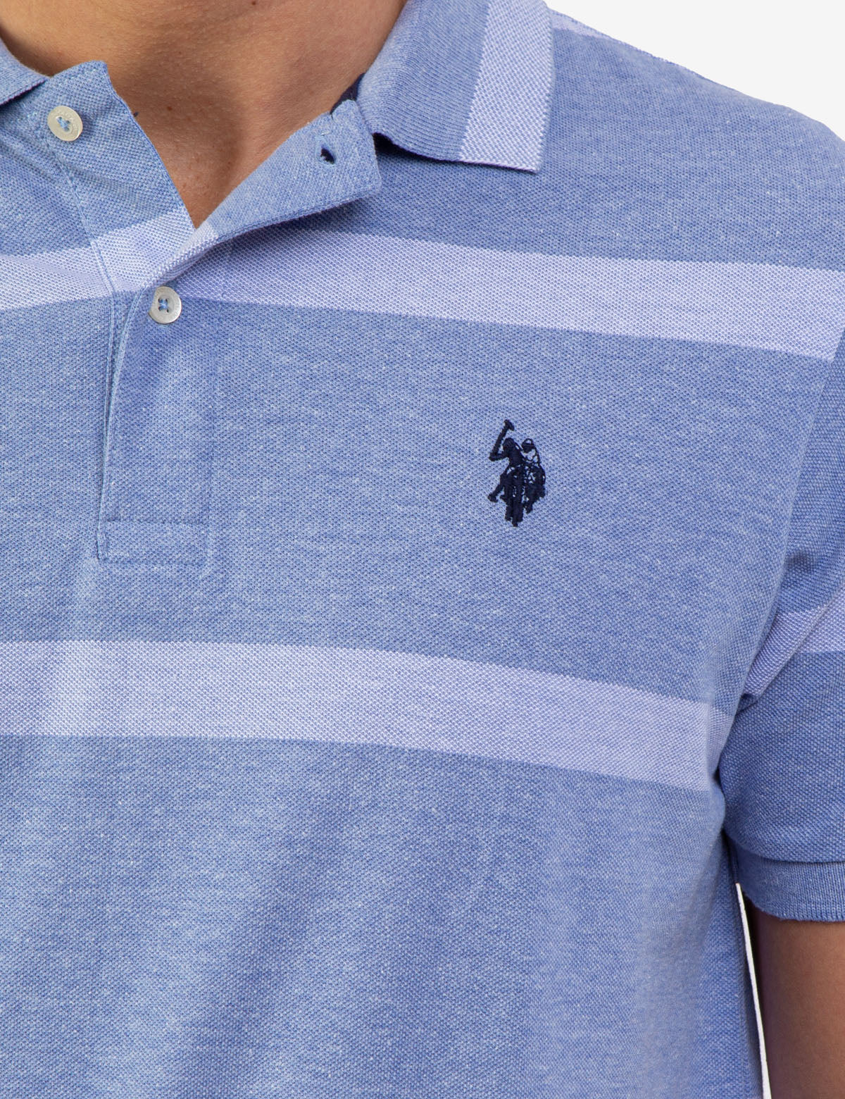 BIRDSEYE STRIPE POLO SHIRT - Image 9