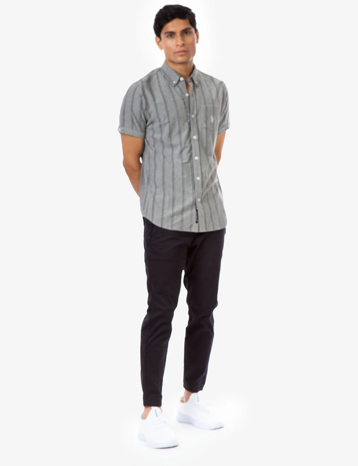 BIRDSEYE STRIPED JERSEY SHIRT - Image 2