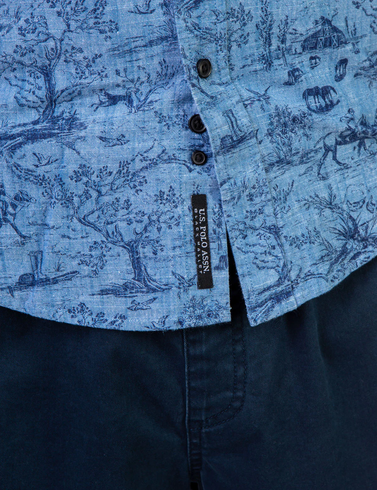 BLACK MALLET ALL OVER POLO PRINT SHIRT - Image 6