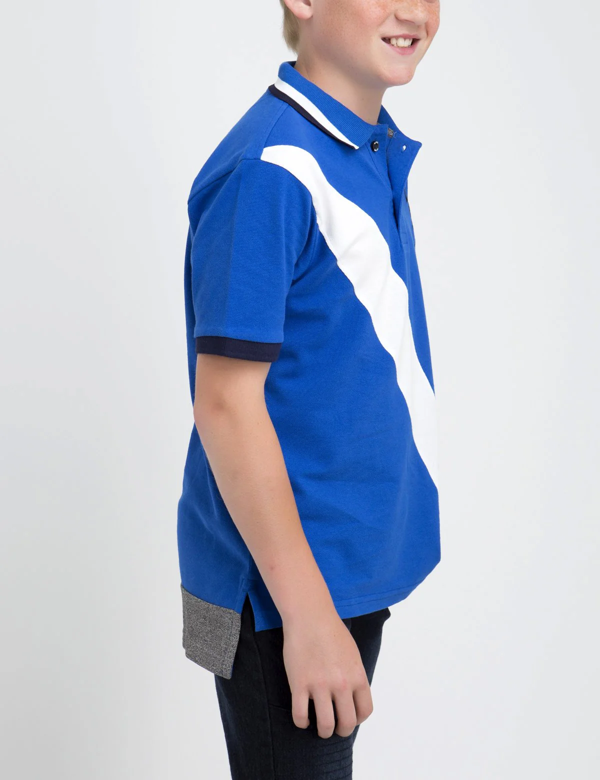 BLACK MALLET BOYS DIAGONAL POLO SHIRT - Image 5