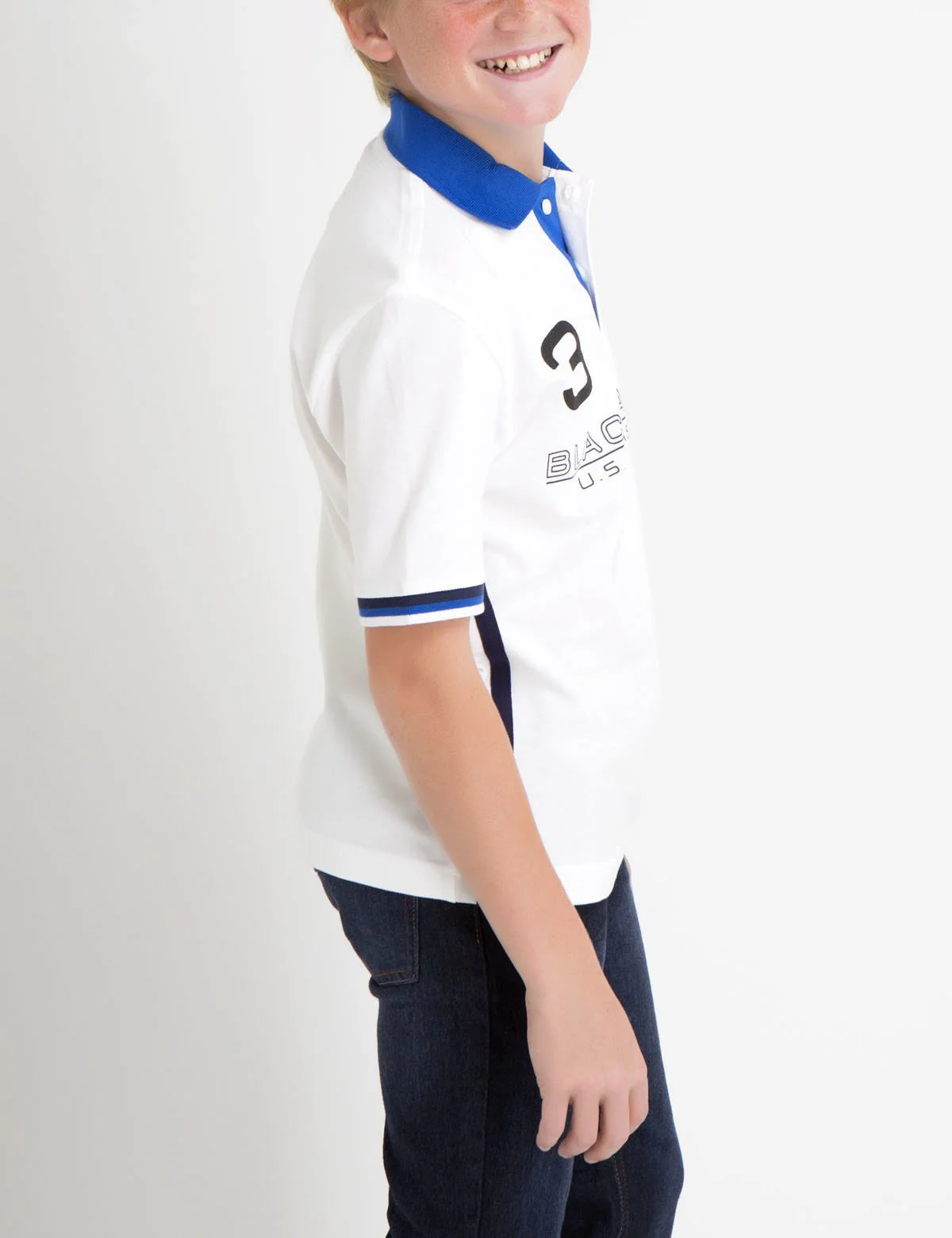 BLACK MALLET BOYS REFLECTIVE POLO - Image 2