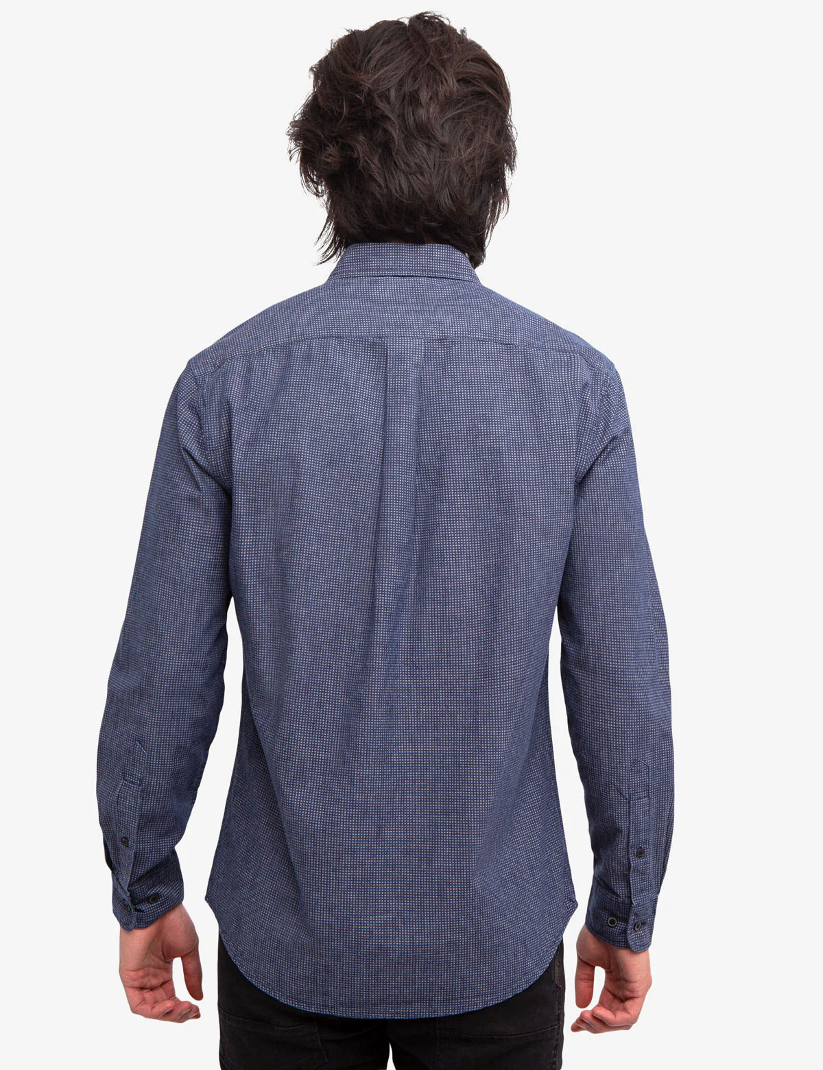 BLACK MALLET CANVAS SLUB CHAMBRAY SHIRT - Image 4
