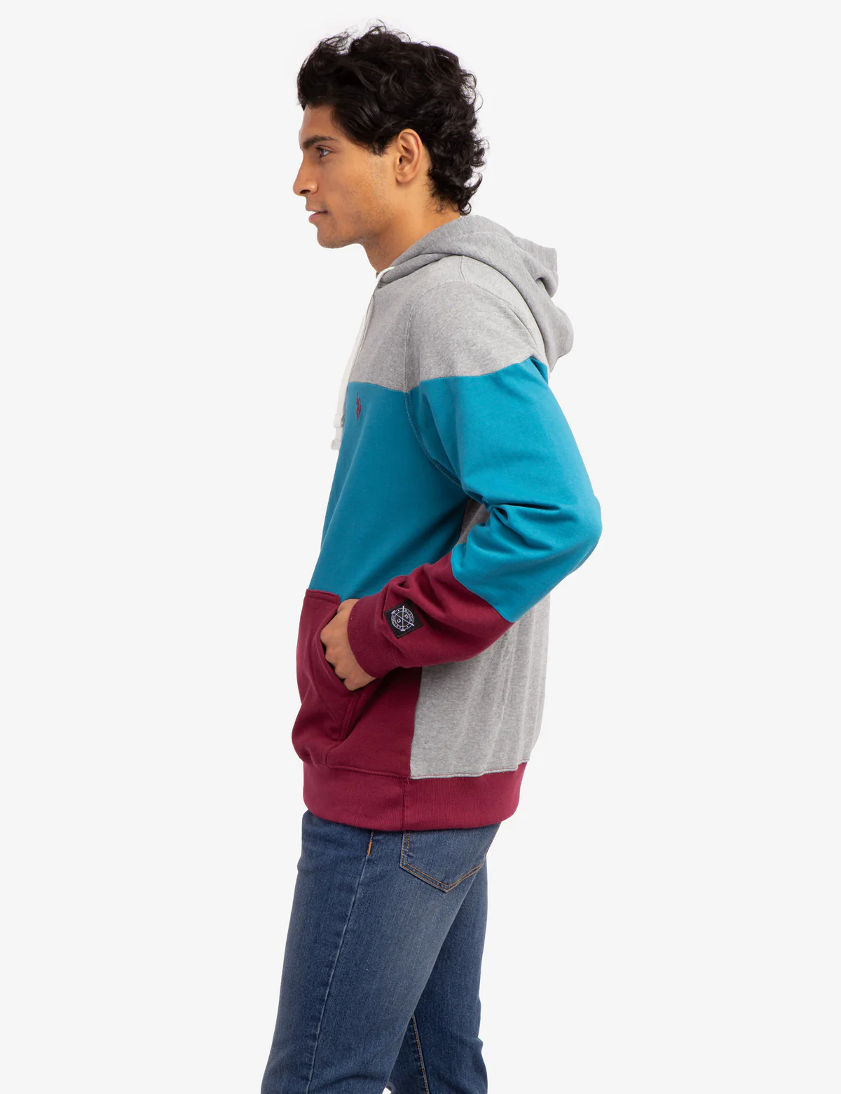 BLACK MALLET COLORBLOCK FRENCH TERRY HOODY - Image 4