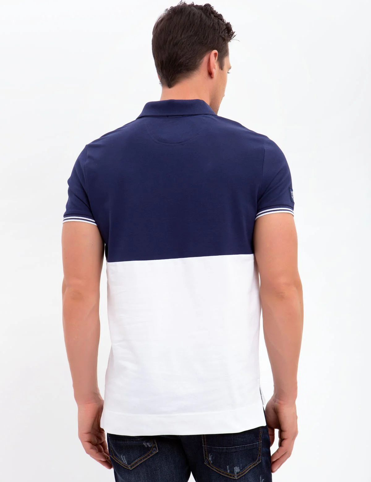 BLACK MALLET SLIM FIT STRETCH PIQUE POLO SHIRT - Image 3