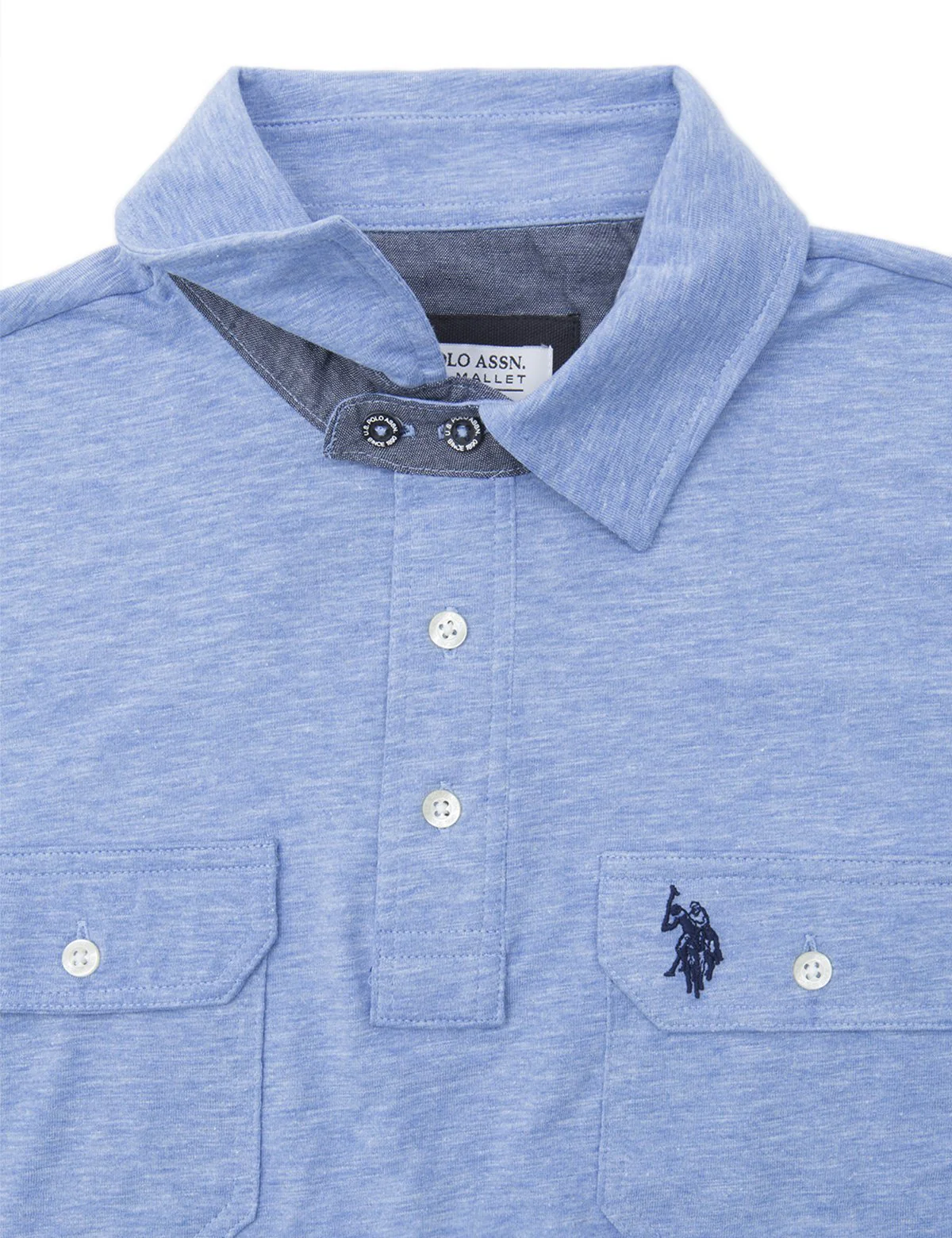 BLACK MALLET COLORBLOCK POLO SHIRT - Image 3