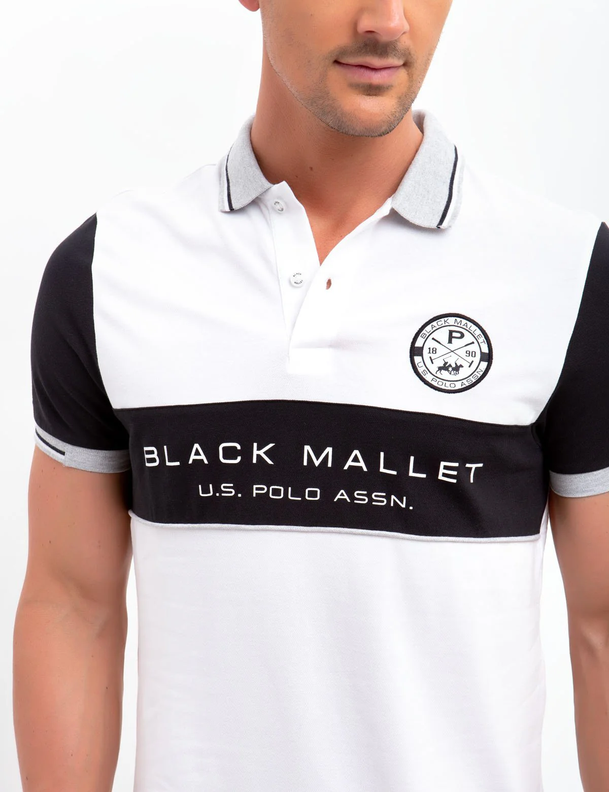 BLACK MALLET SLIM FIT, STRETCH PIQUE, COLORBOCK POLO SHIRT - Image 9