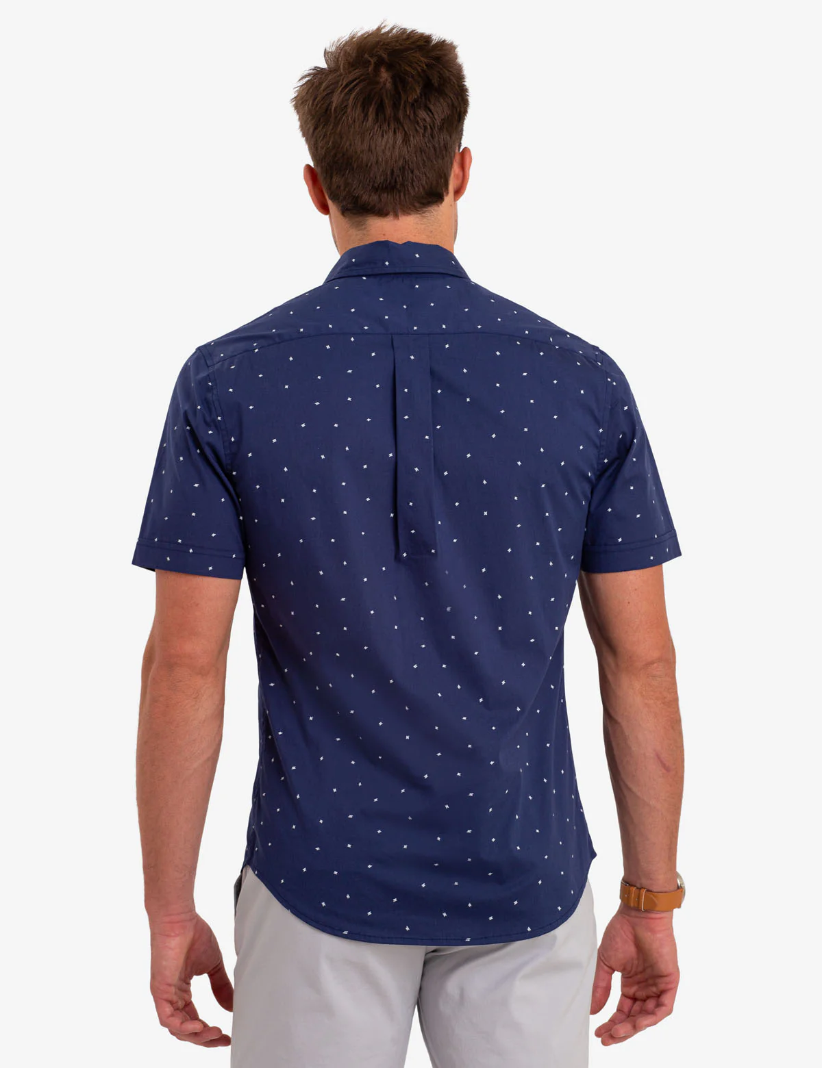 BLACK MALLET DOT PRINT SHORT SLEEVE SHIRT - Image 3