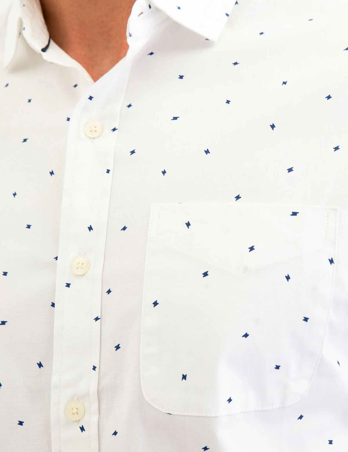 BLACK MALLET DOT PRINT SHORT SLEEVE SHIRT - Image 7