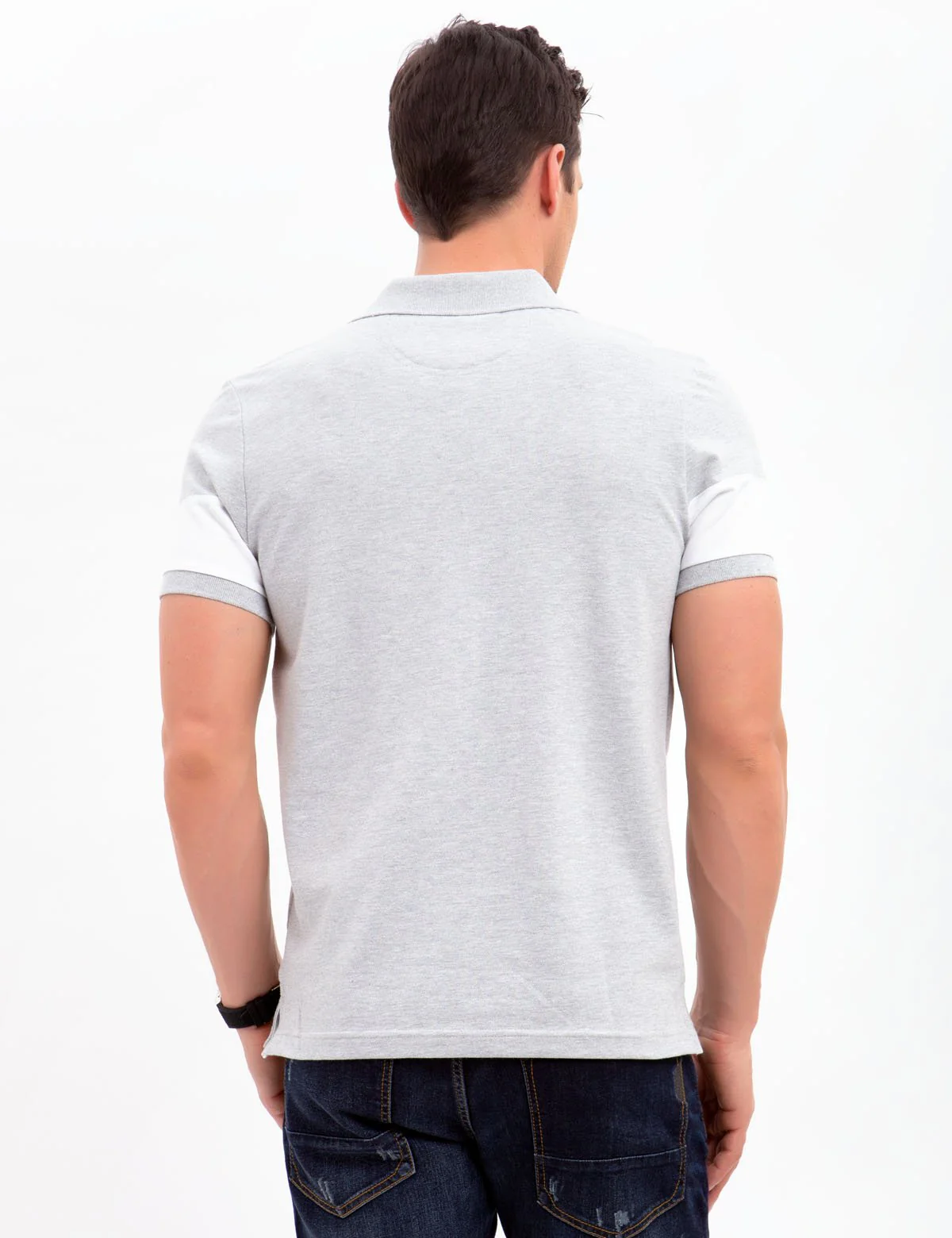 BLACK MALLET SLIM FIT STRETCH PIQUE POLO SHIRT - Image 14