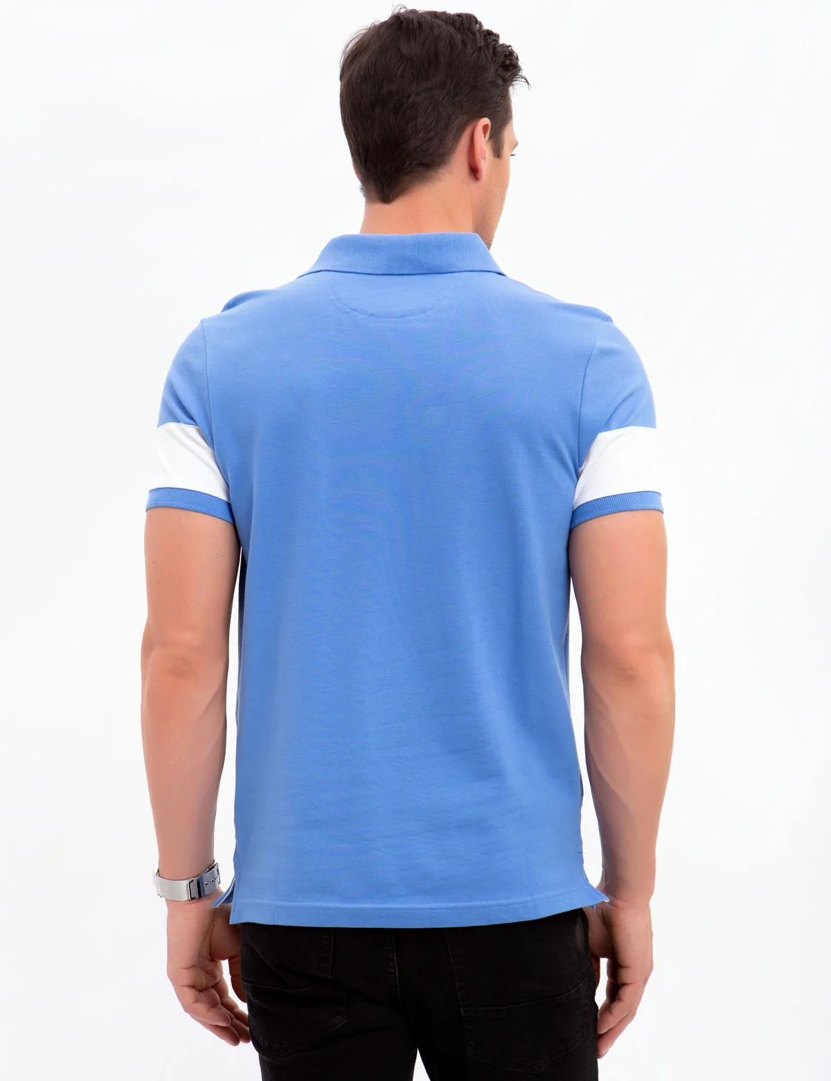 BLACK MALLET SLIM FIT STRETCH PIQUE POLO SHIRT - Image 20