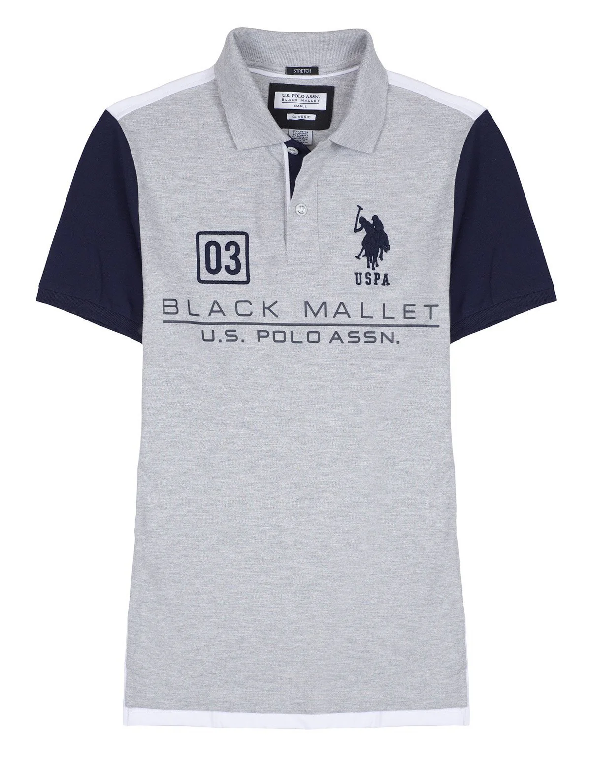 BLACK MALLET LOGO POLO SHIRT - Image 5