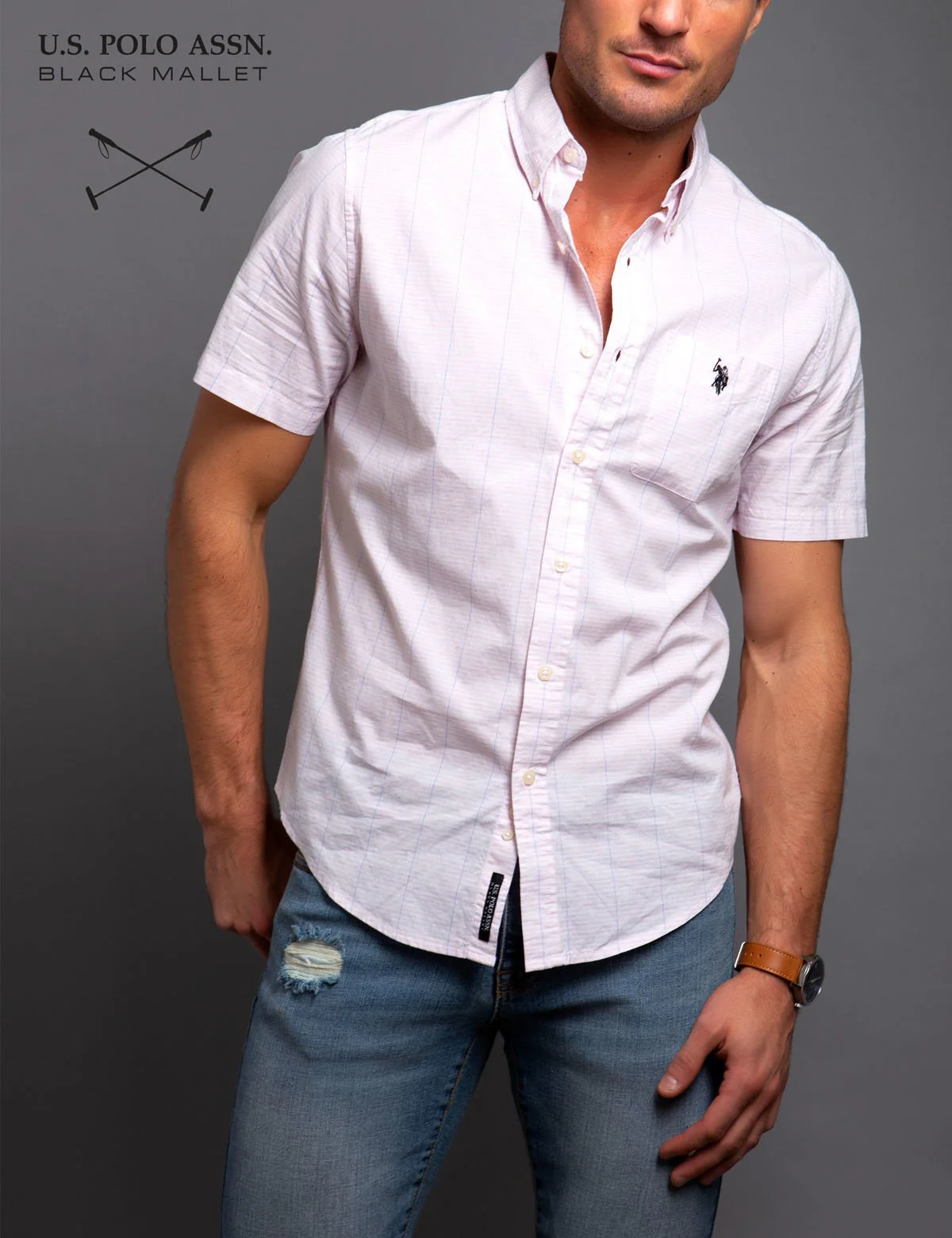 STRETCH SLIM FIT POPLIN SHIRT - Image 5