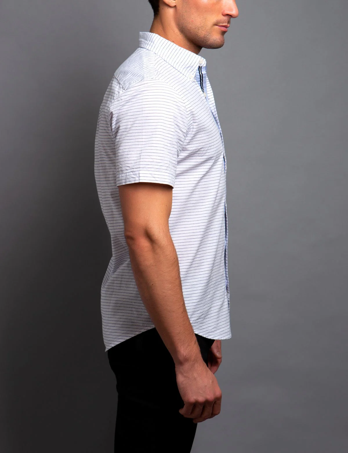 STRETCH SLIM STRIPE SHIRT - Image 8