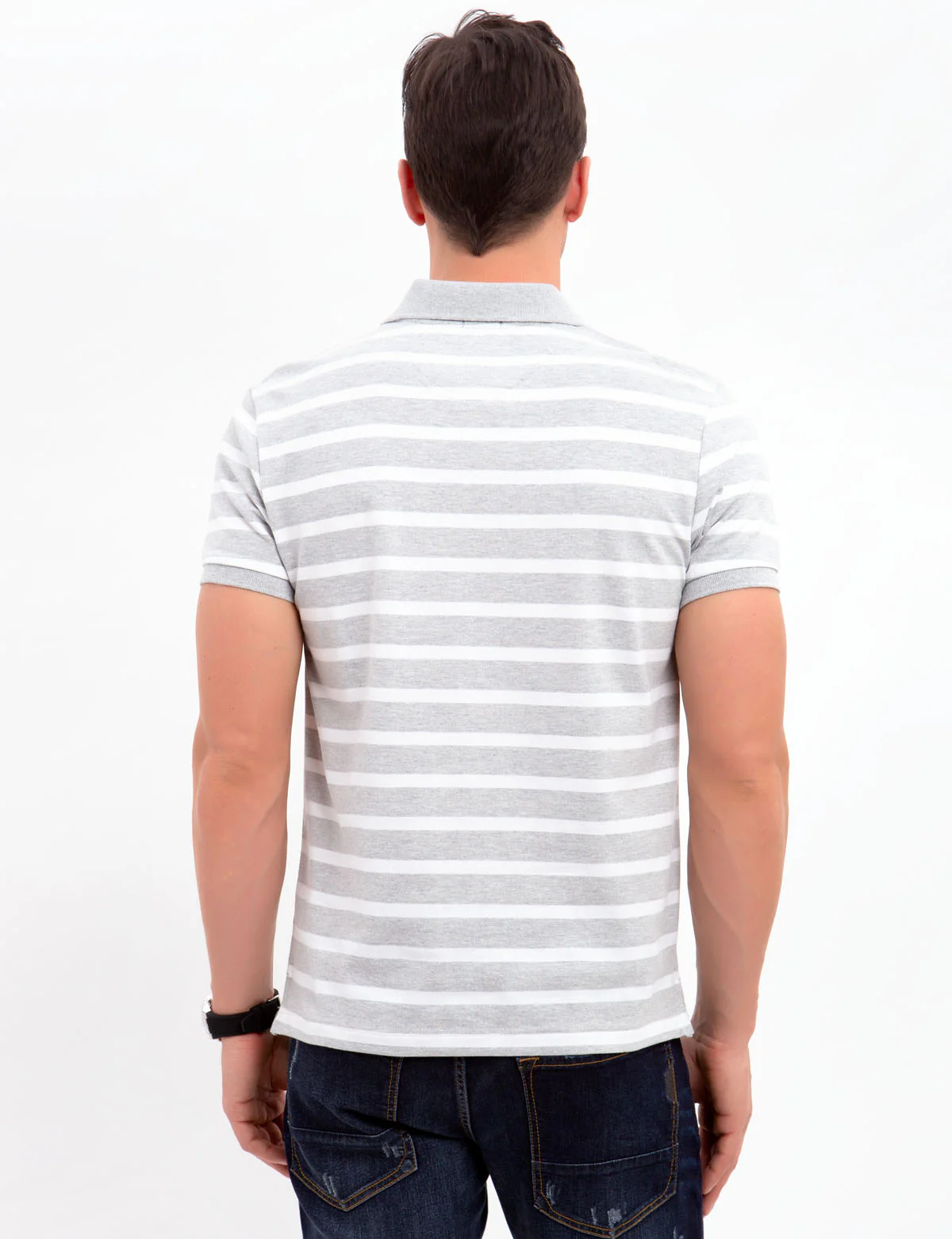 BLACK MALLET STRIPED POLO SHIRT - Image 17