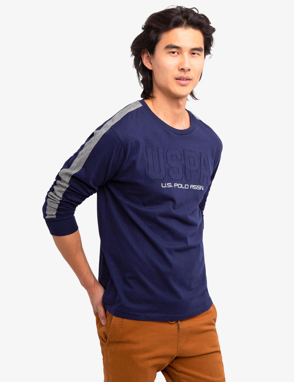 USPA PRINT LONG SLEEVE T-SHIRT