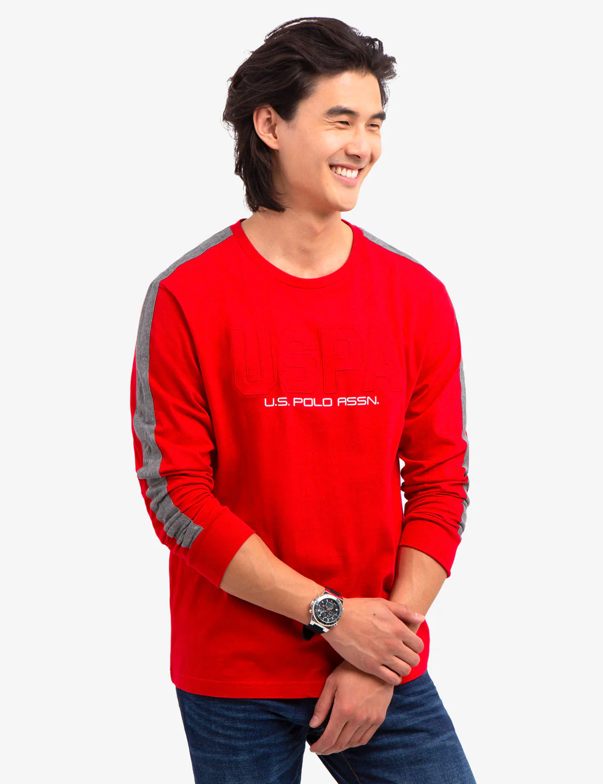 USPA PRINT LONG SLEEVE T-SHIRT - Image 4