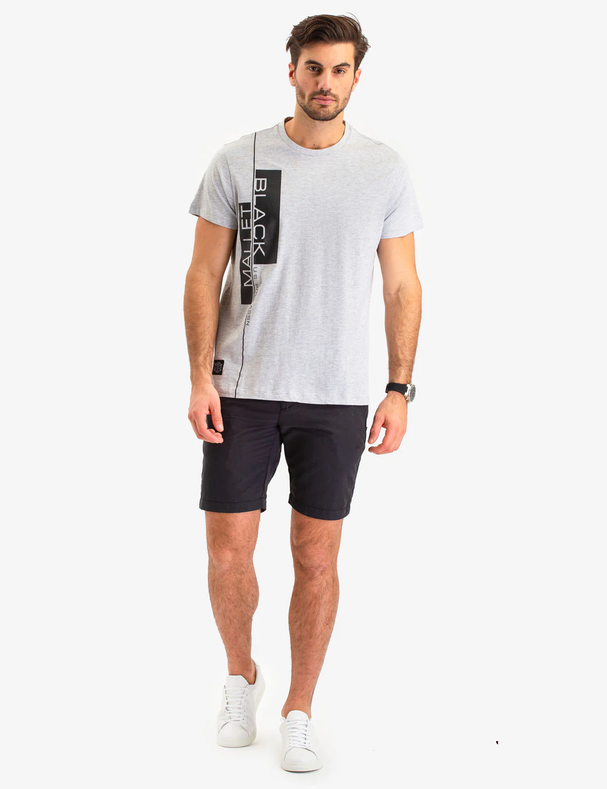 BLACK MALLET VERTICAL LOGO T-SHIRT - Image 8