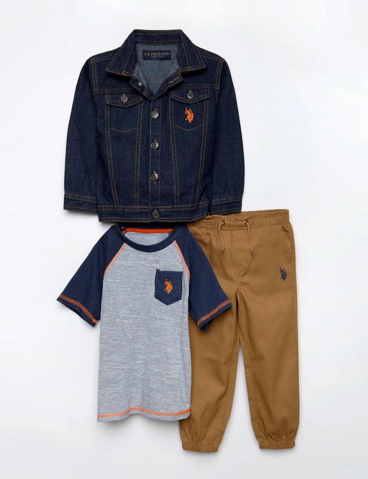 BOYS 3 PIECE SET - JACKET, TEE & JOGGERS - Image 2