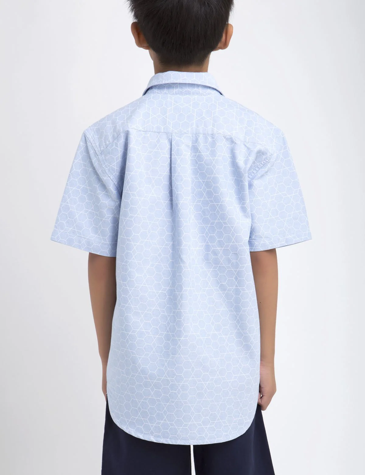 BOYS BLACK MALLET HONEYCOMB SHIRT - Image 3