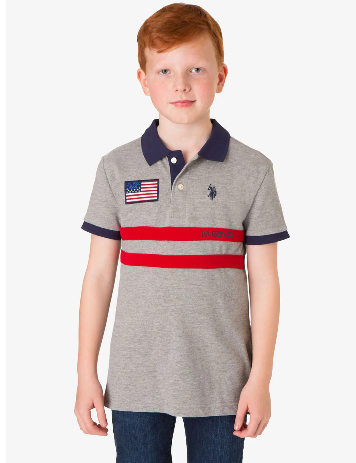 BOYS COLORBLOCK PIQUE POLO SHIRT - Image 3