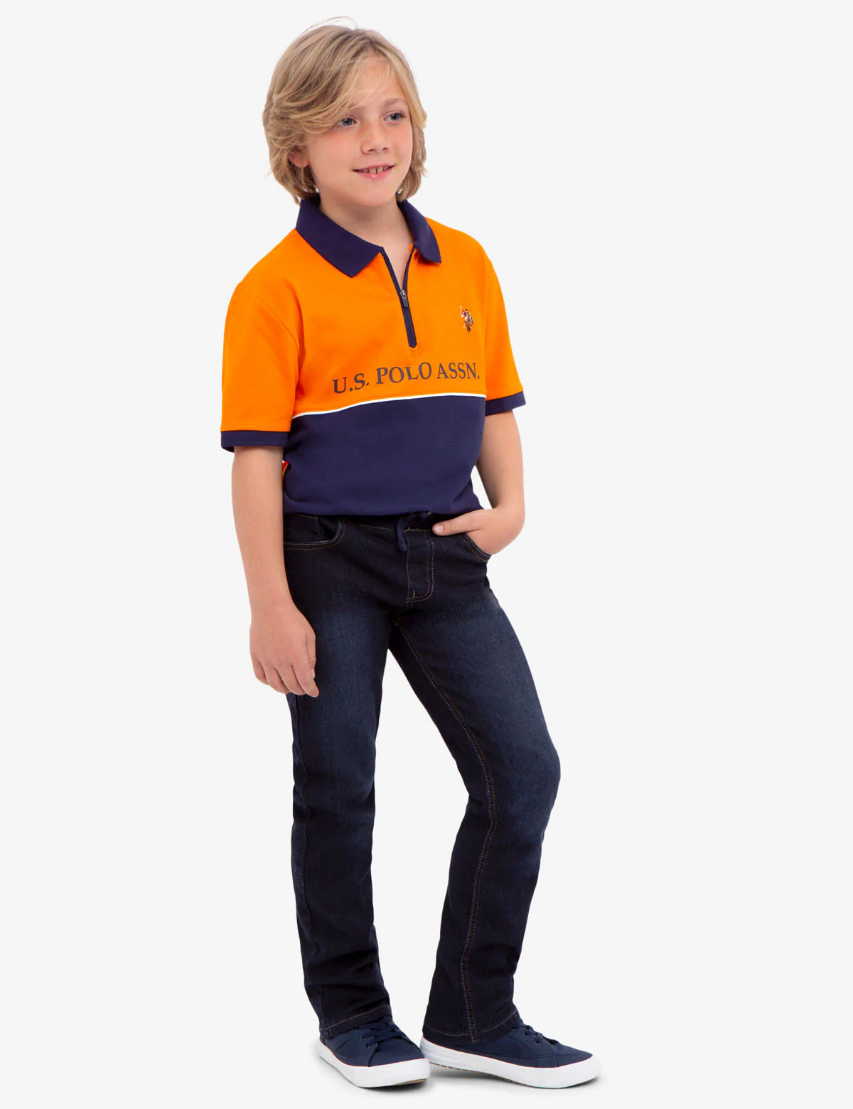 BOYS COLORBLOCK PIQUE POLO SHIRT - Image 2