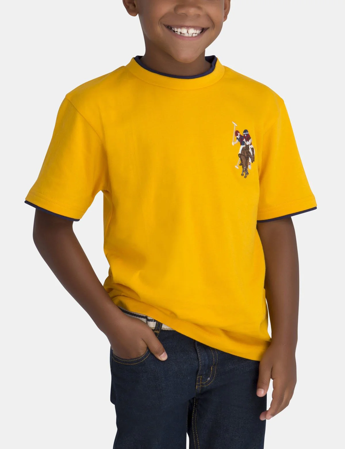 Boys Crew Neck Multi-Color Logo T-Shirt - Image 12
