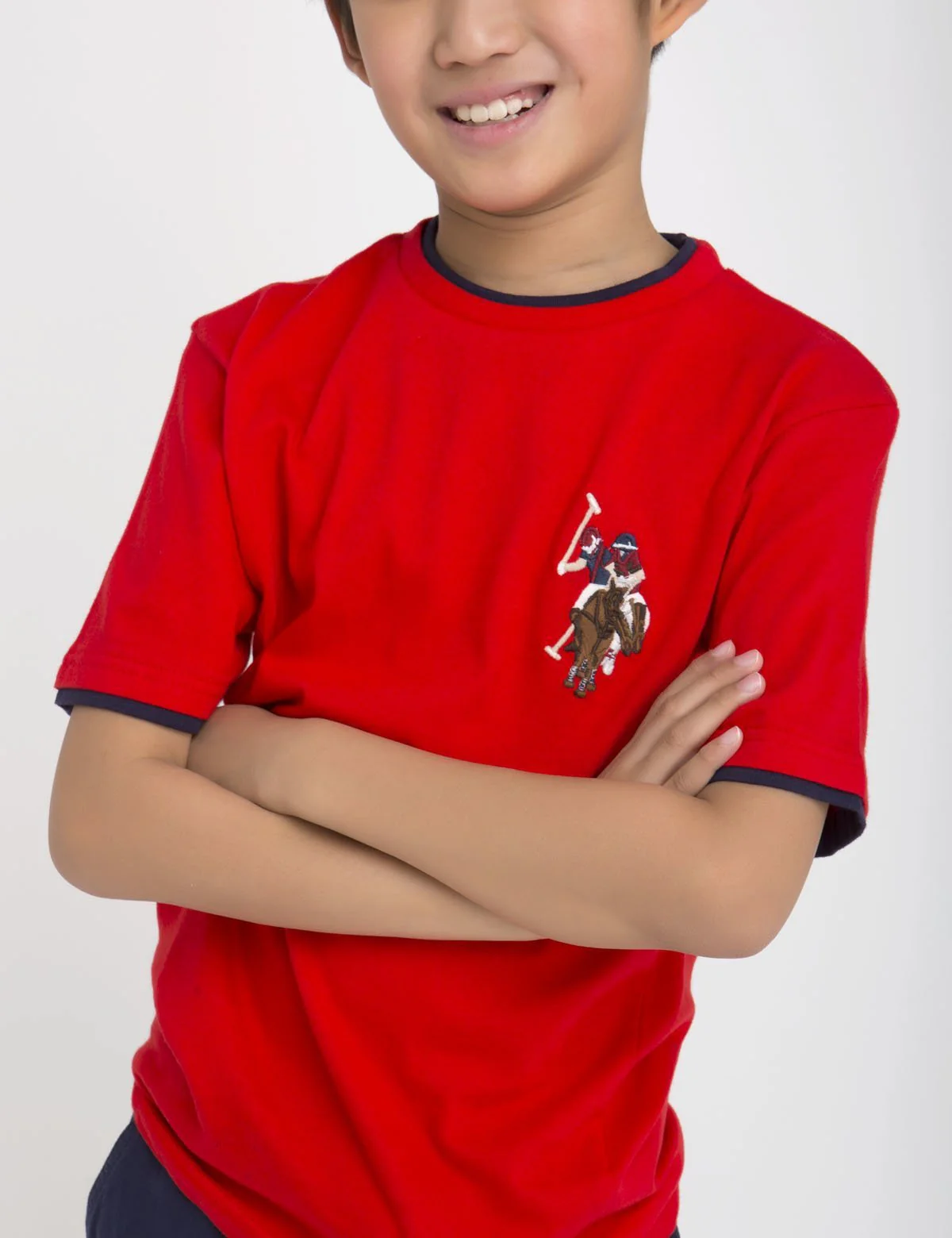 Boys Crew Neck Multi-Color Logo T-Shirt - Image 18