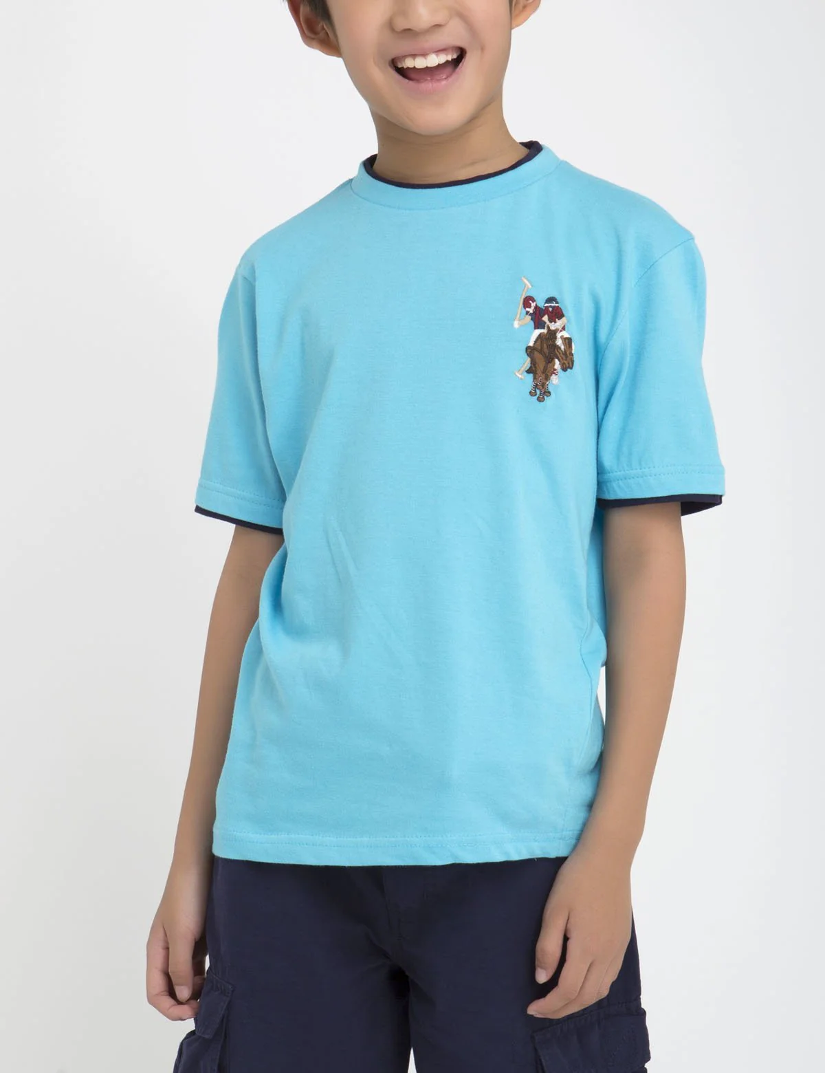 Boys Crew Neck Multi-Color Logo T-Shirt - Image 30
