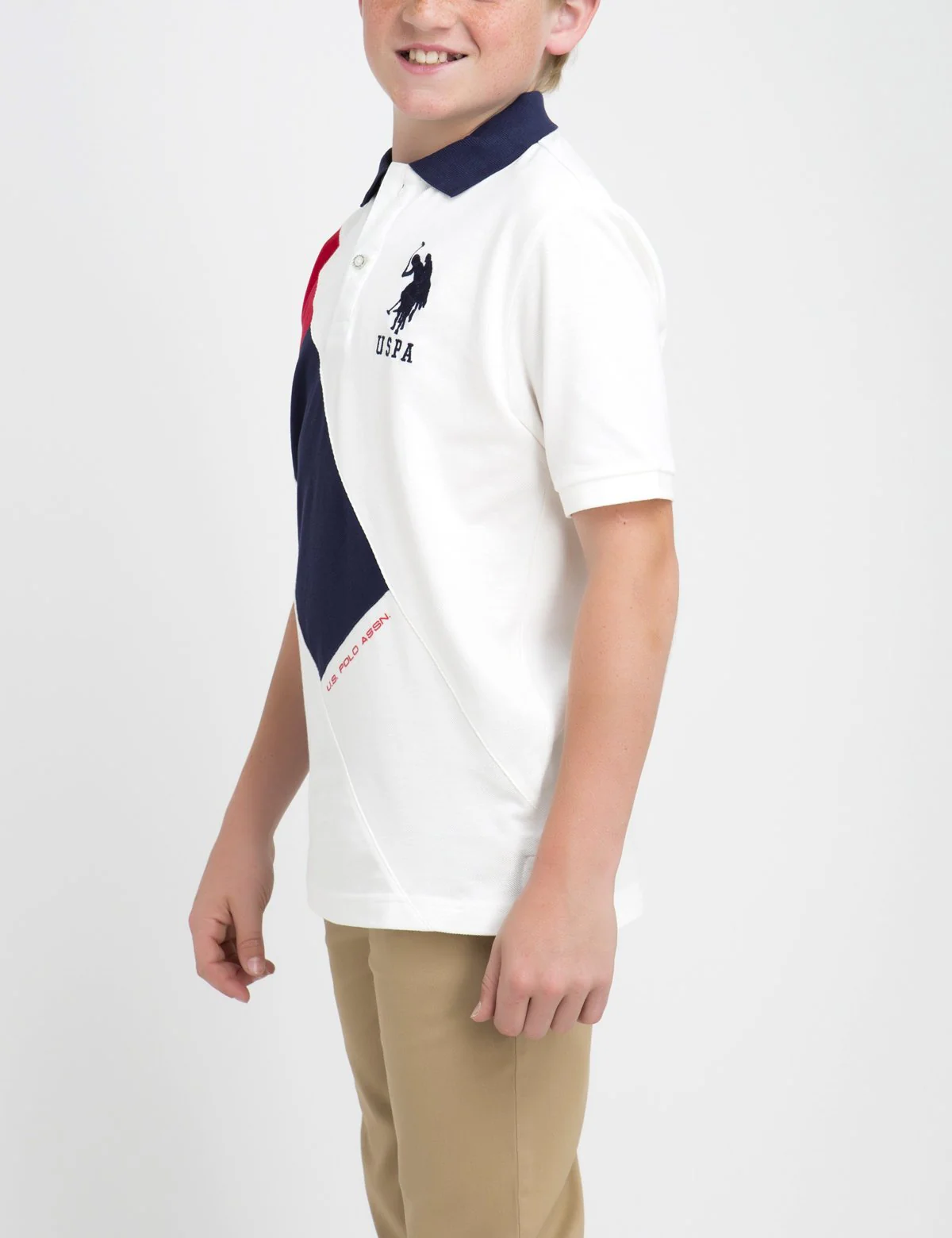 BOYS DIAGONAL POLO SHIRT - Image 2