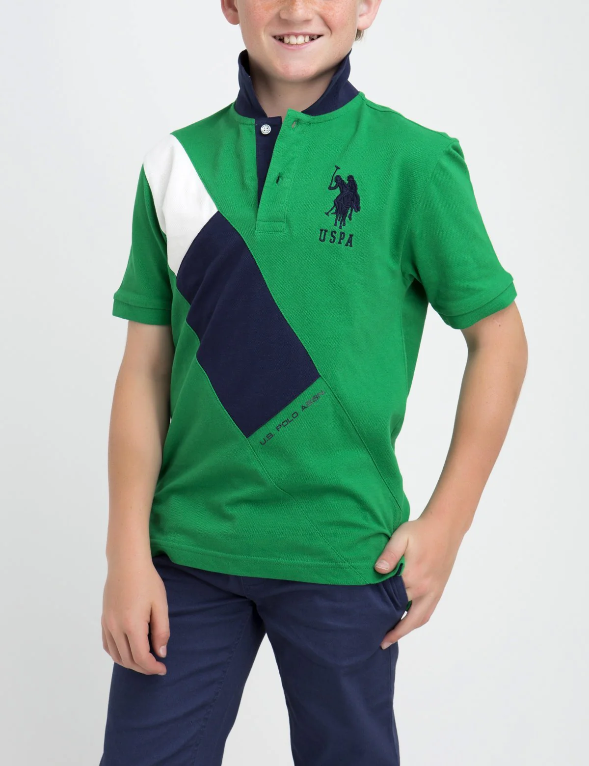 BOYS DIAGONAL POLO SHIRT - Image 4